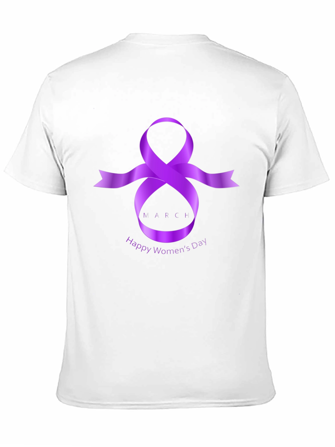 International Womens Day T-Shirt - Purple Ribbon