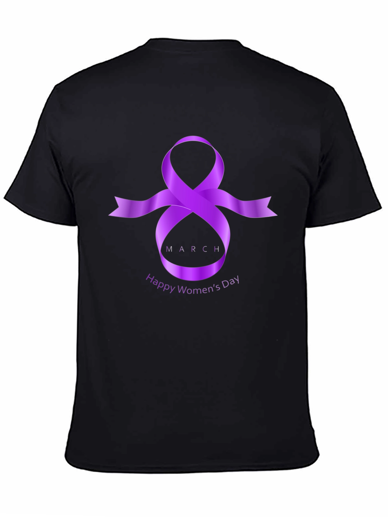 International Womens Day T-Shirt - Purple Ribbon