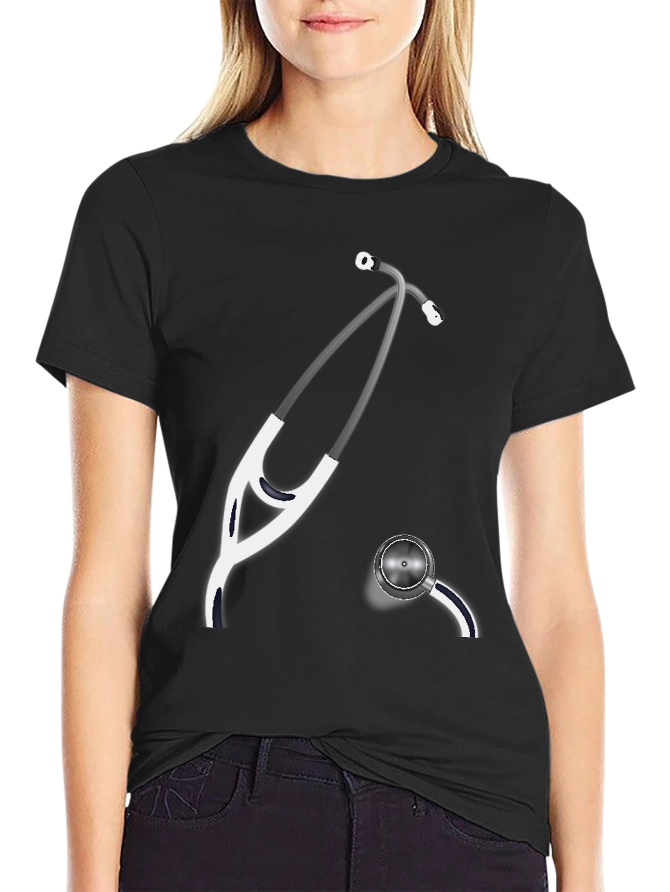Stethoscope Graphic Tee - Medical Profession Shirt