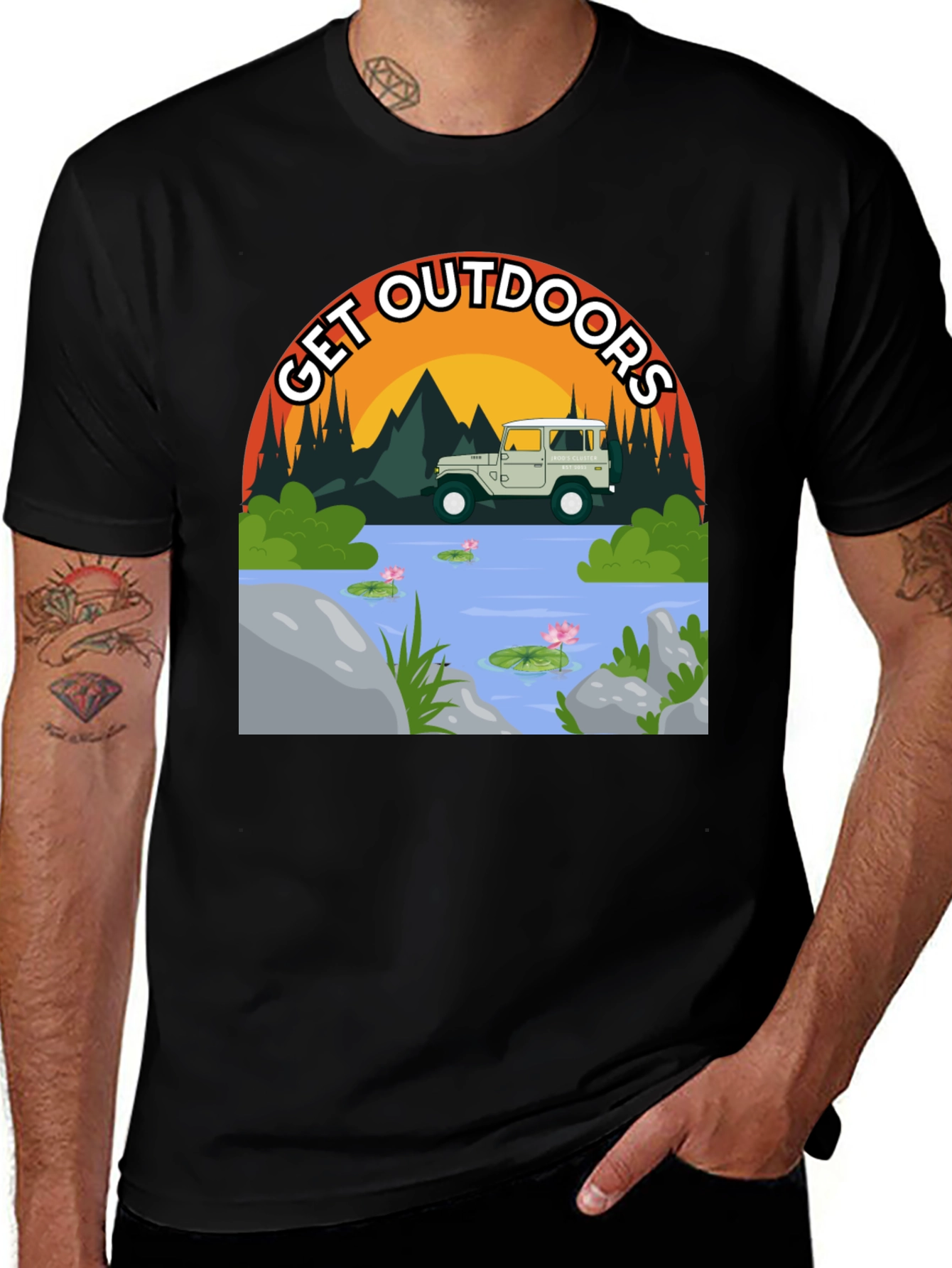 Get Outdoors T-Shirt - Adventure Graphic Tee