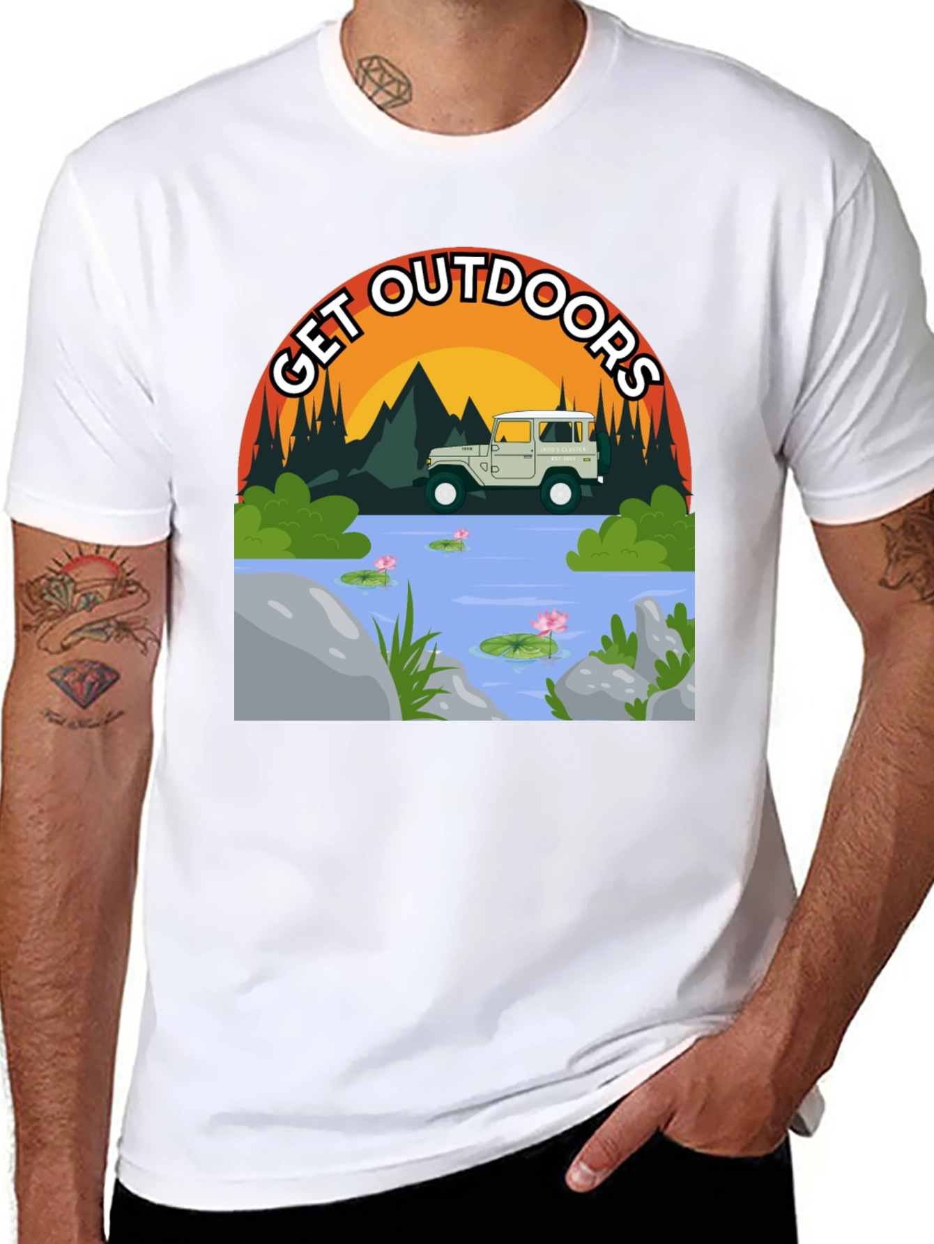 Get Outdoors T-Shirt - Adventure Graphic Tee