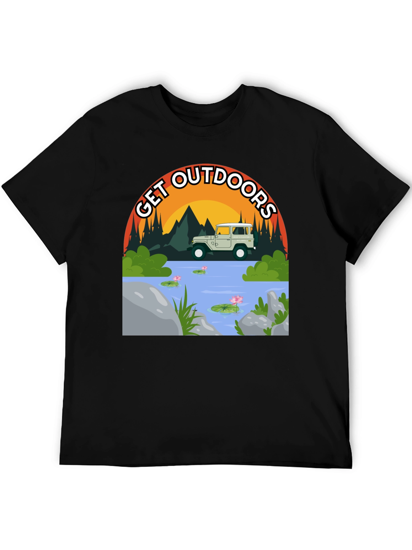 Get Outdoors T-Shirt - Adventure Graphic Tee