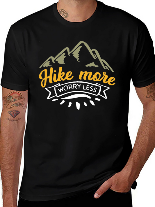 Hike More Worry Less Graphic T-Shirt