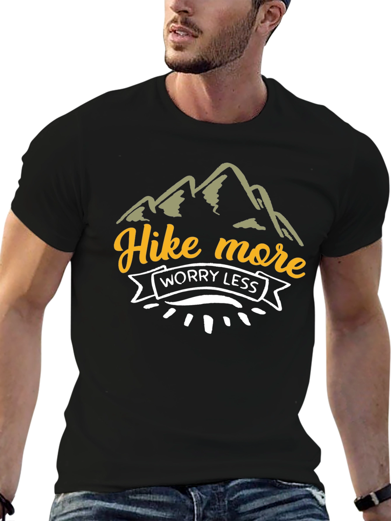Hike More Worry Less Graphic T-Shirt