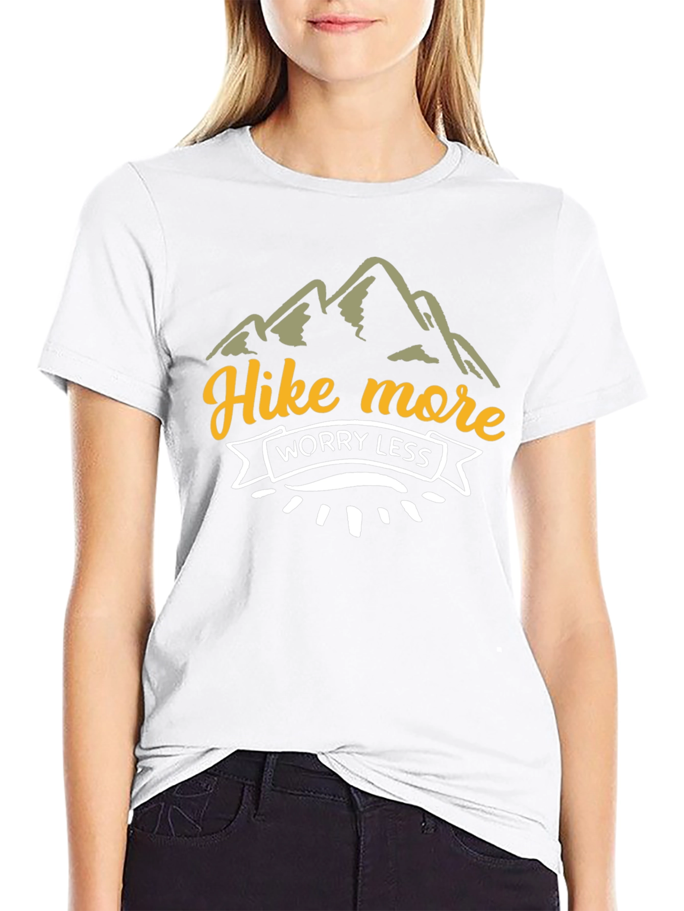 Hike More Worry Less Graphic T-Shirt