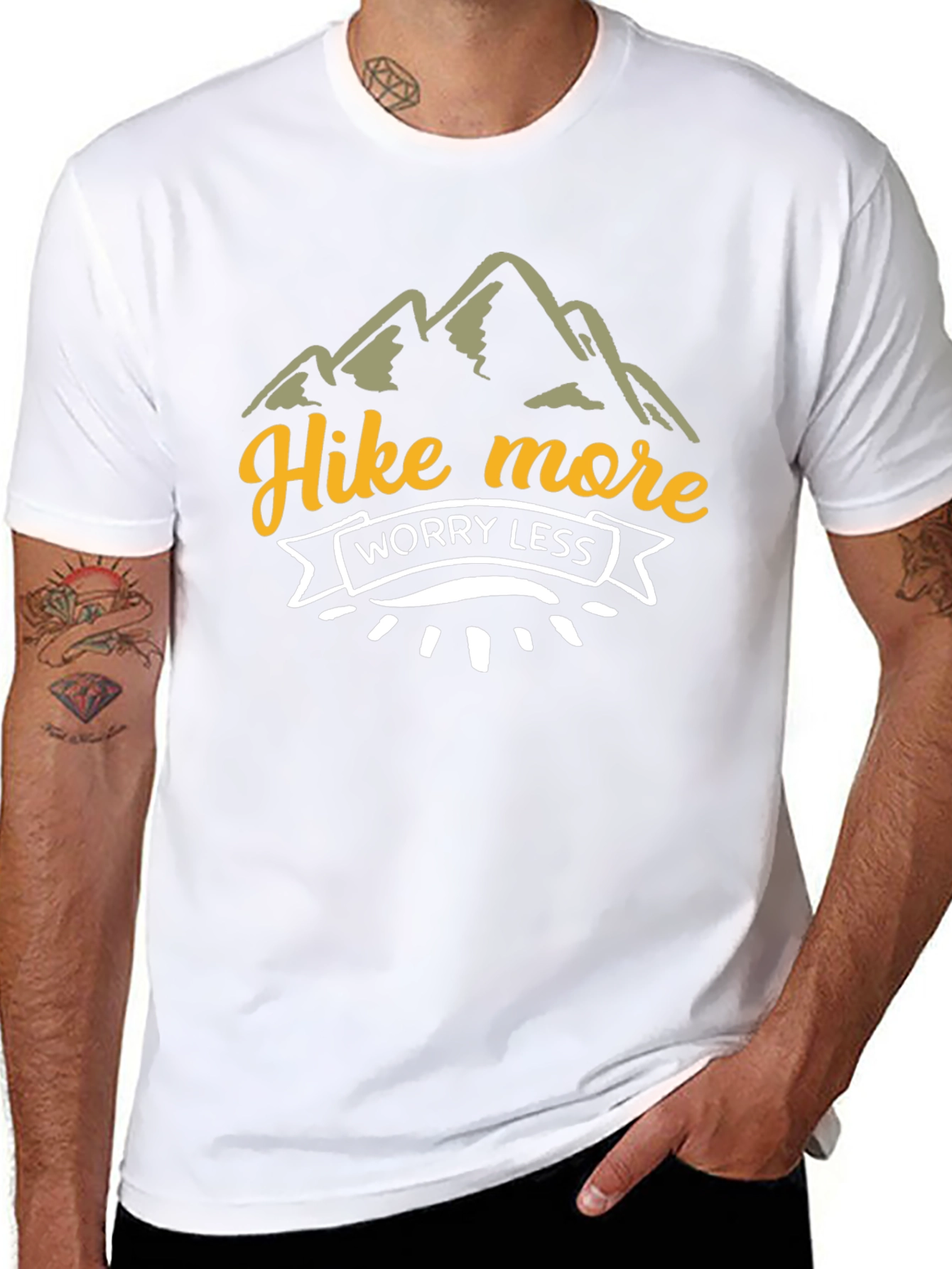 Hike More Worry Less Graphic T-Shirt