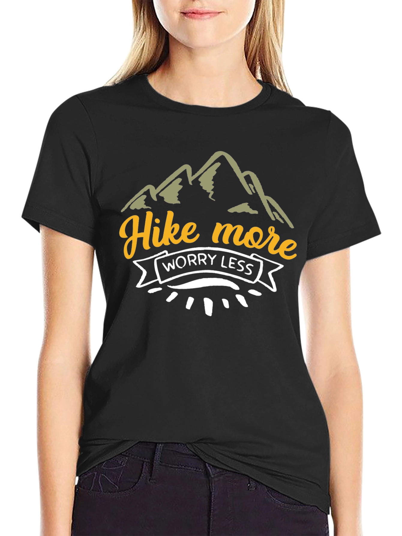 Hike More Worry Less Graphic T-Shirt