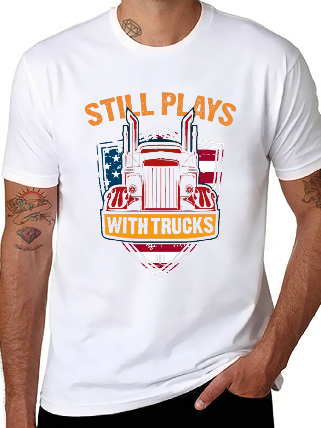 Still Plays With Trucks T-Shirt