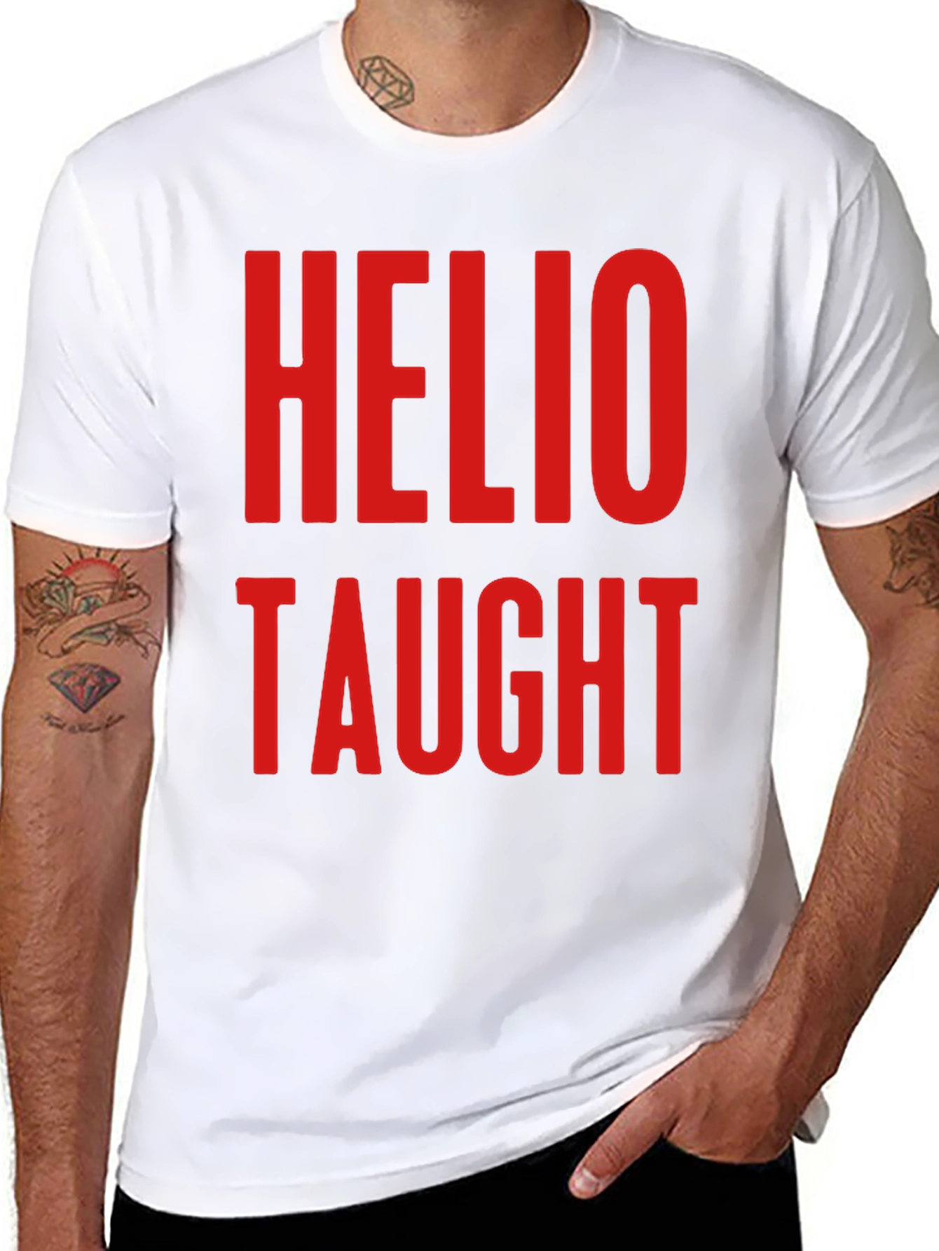 Helio Taught Graphic T-Shirt - Black