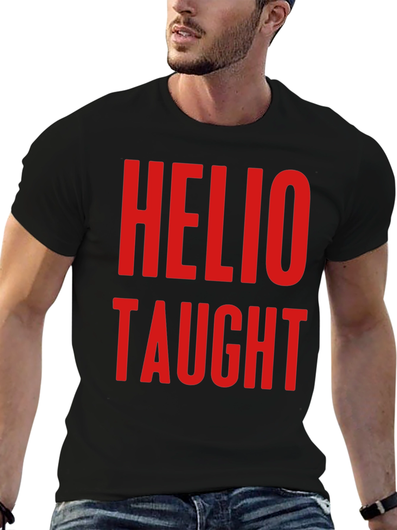 Helio Taught Graphic T-Shirt - Black