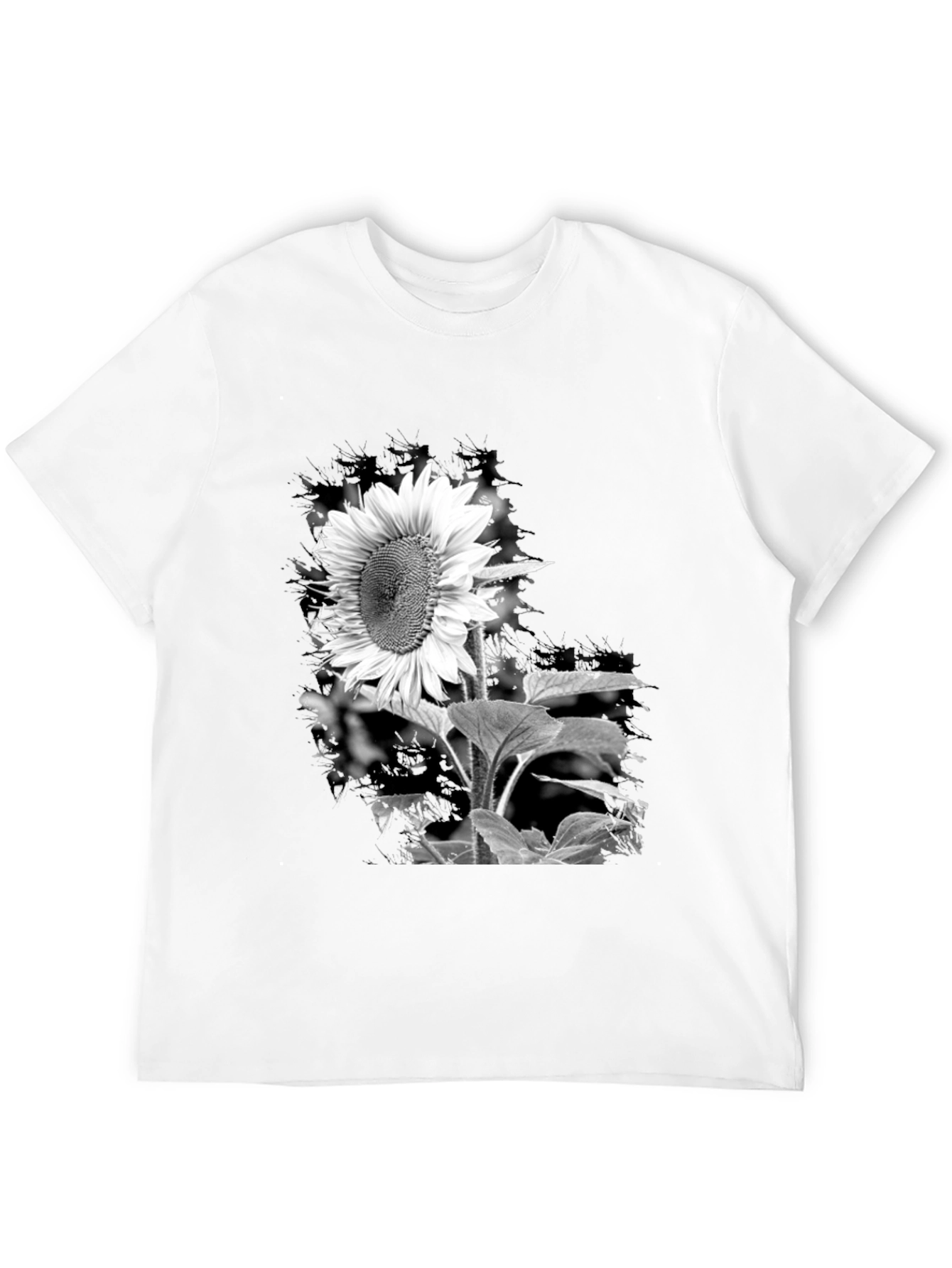 Black Sunflower Graphic Tee