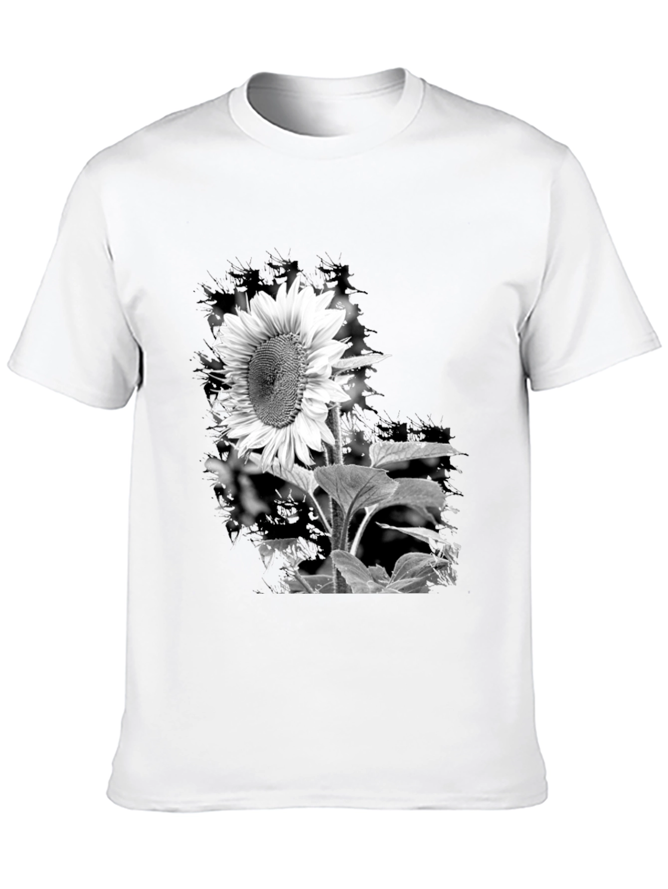 Black Sunflower Graphic Tee