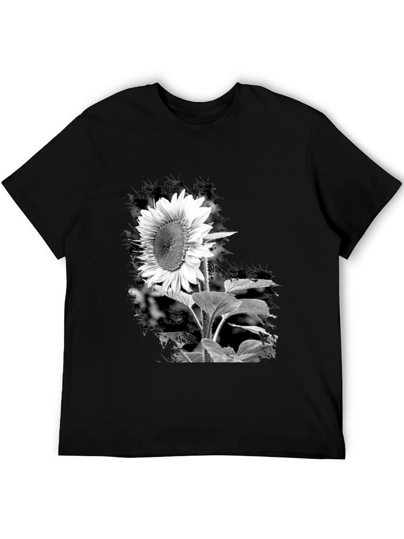 Black Sunflower Graphic Tee