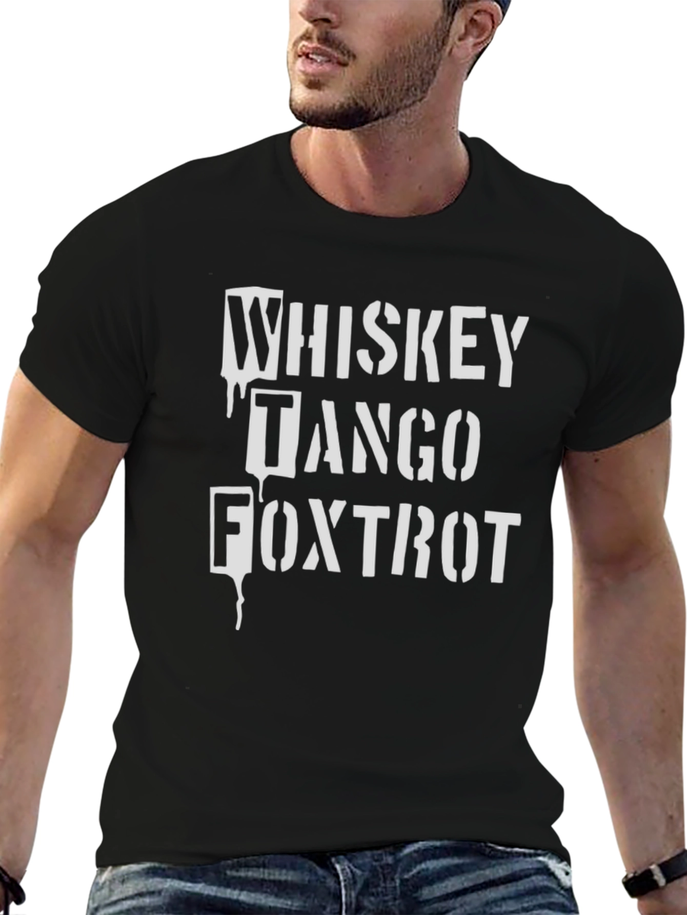 Whiskey Tango Foxtrot Black T-Shirt