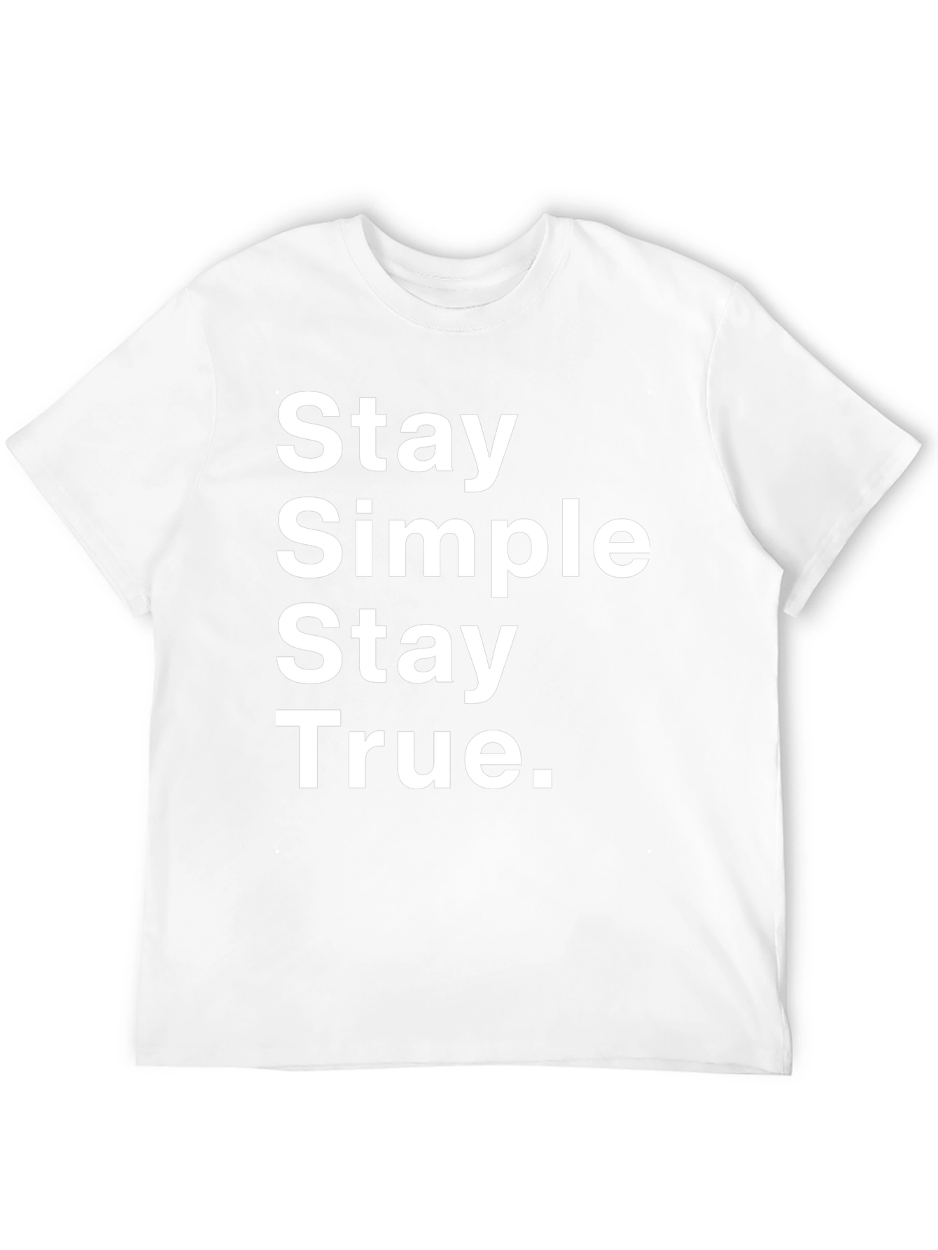 Stay Simple Stay True Black Graphic Tee