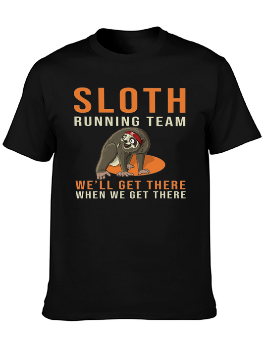 Sloth Running Team Graphic Tee