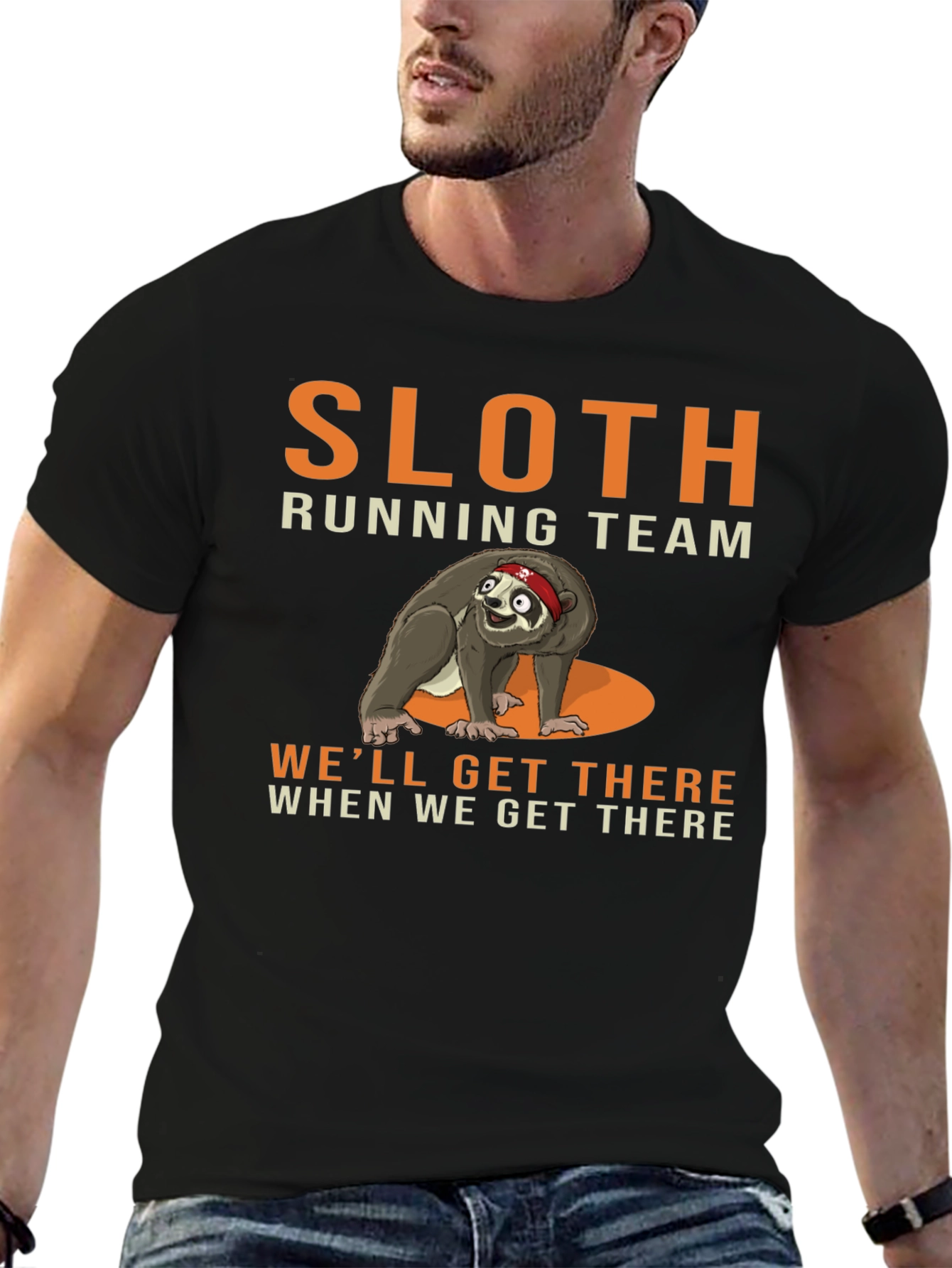 Sloth Running Team Graphic Tee