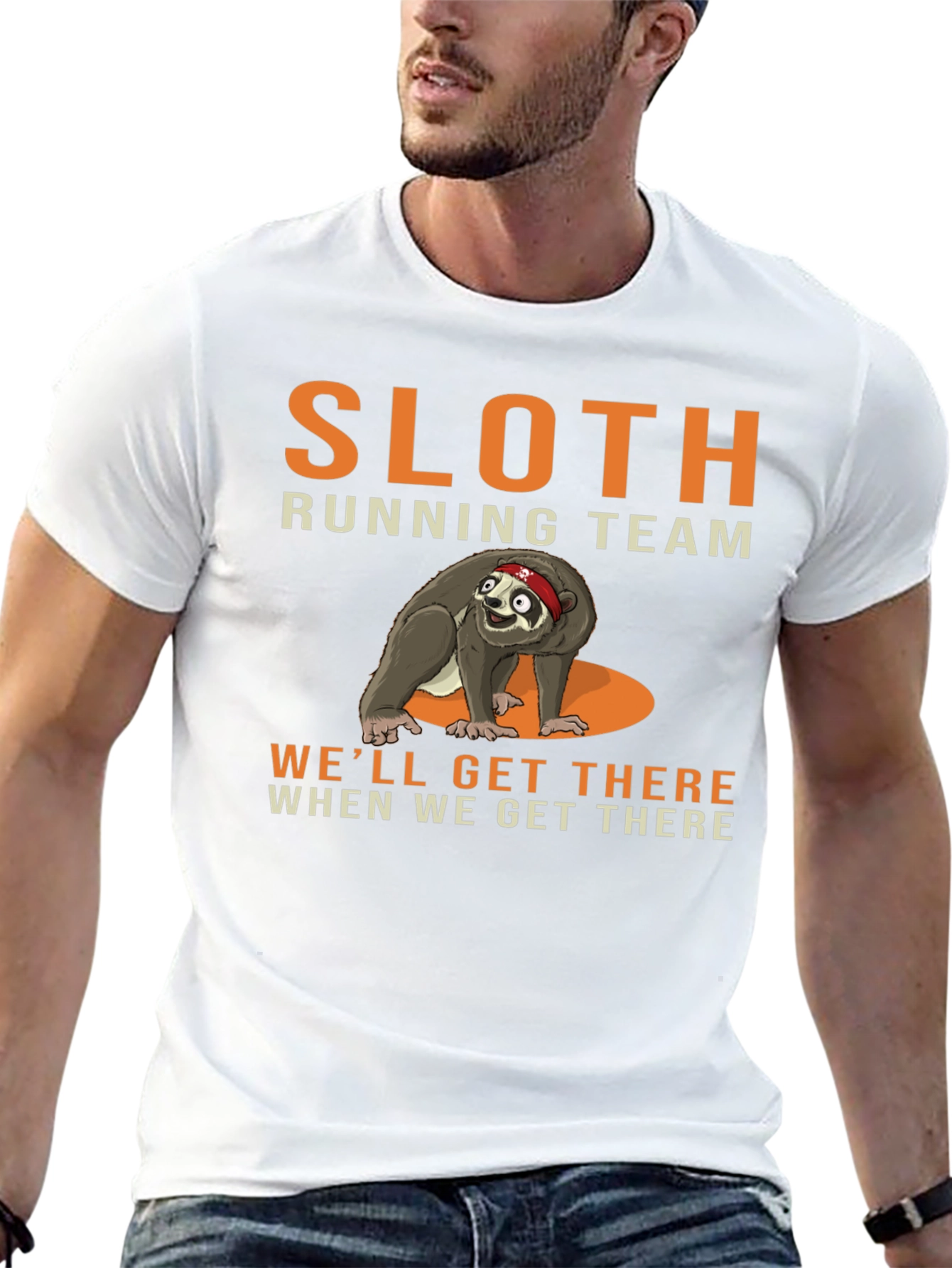 Sloth Running Team Graphic Tee