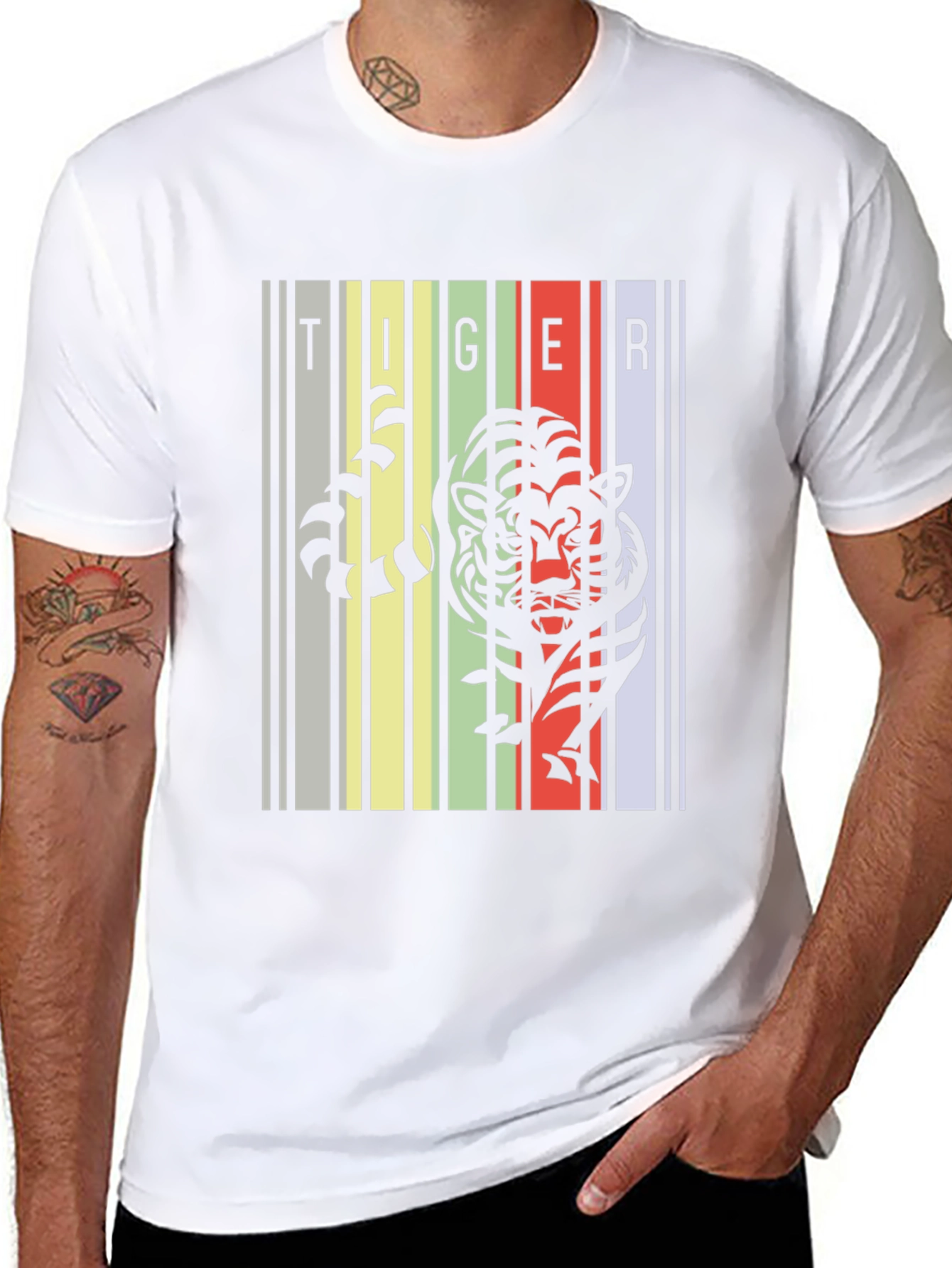 Tiger Graphic Print Tee - Stylish Urban Design