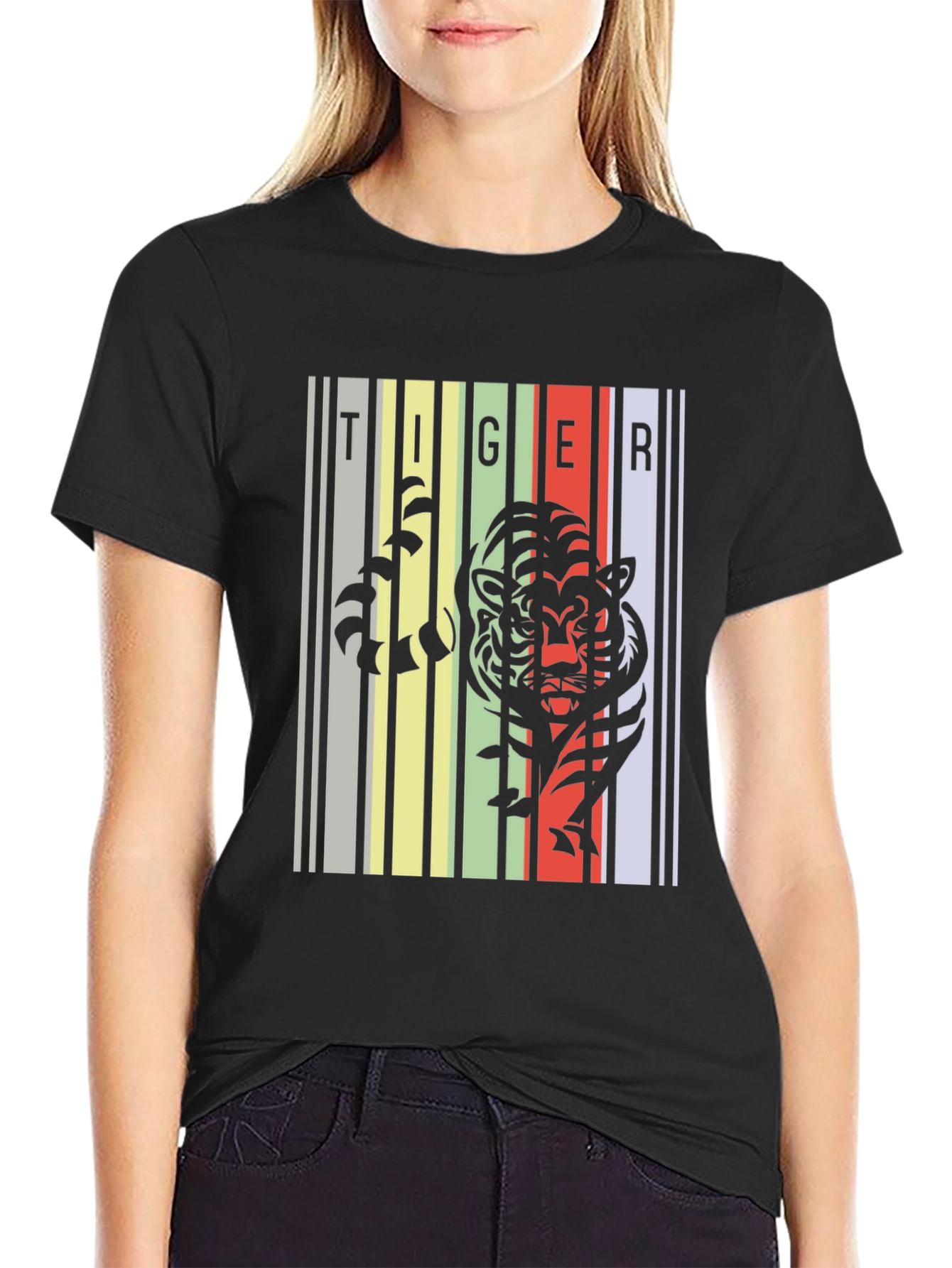Tiger Graphic Print Tee - Stylish Urban Design