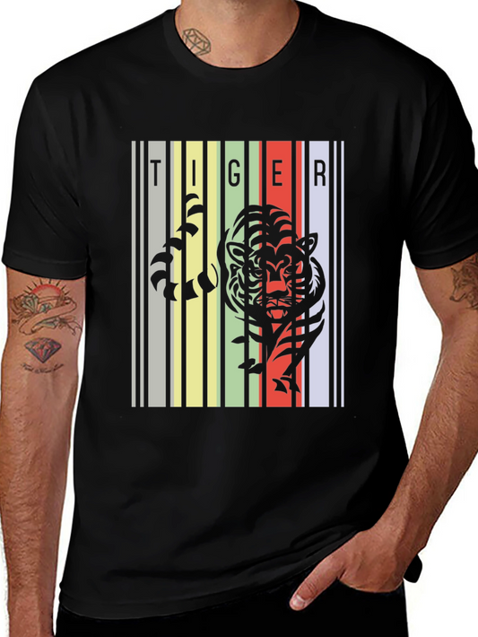 Tiger Graphic Print Tee - Stylish Urban Design