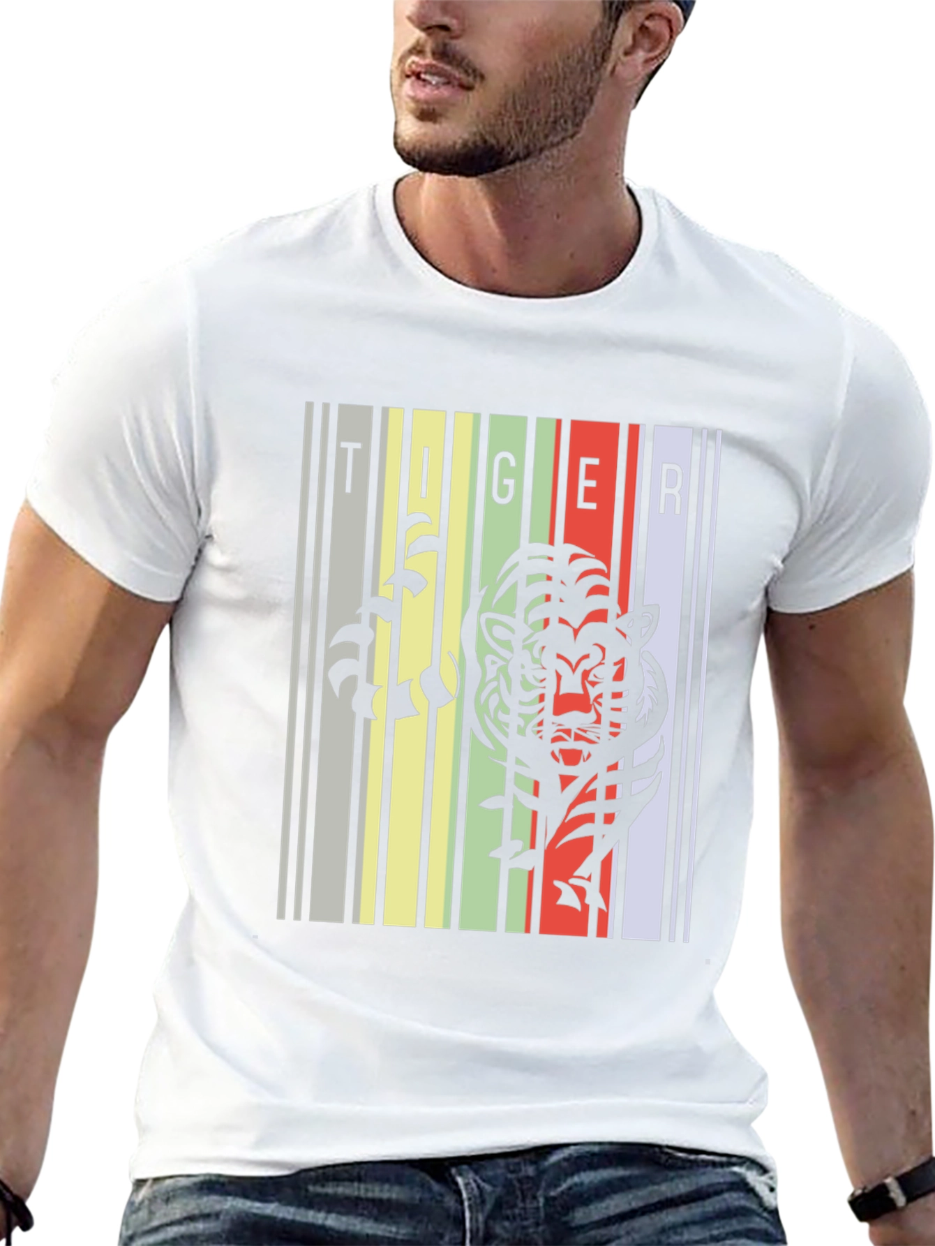 Tiger Graphic Print Tee - Stylish Urban Design