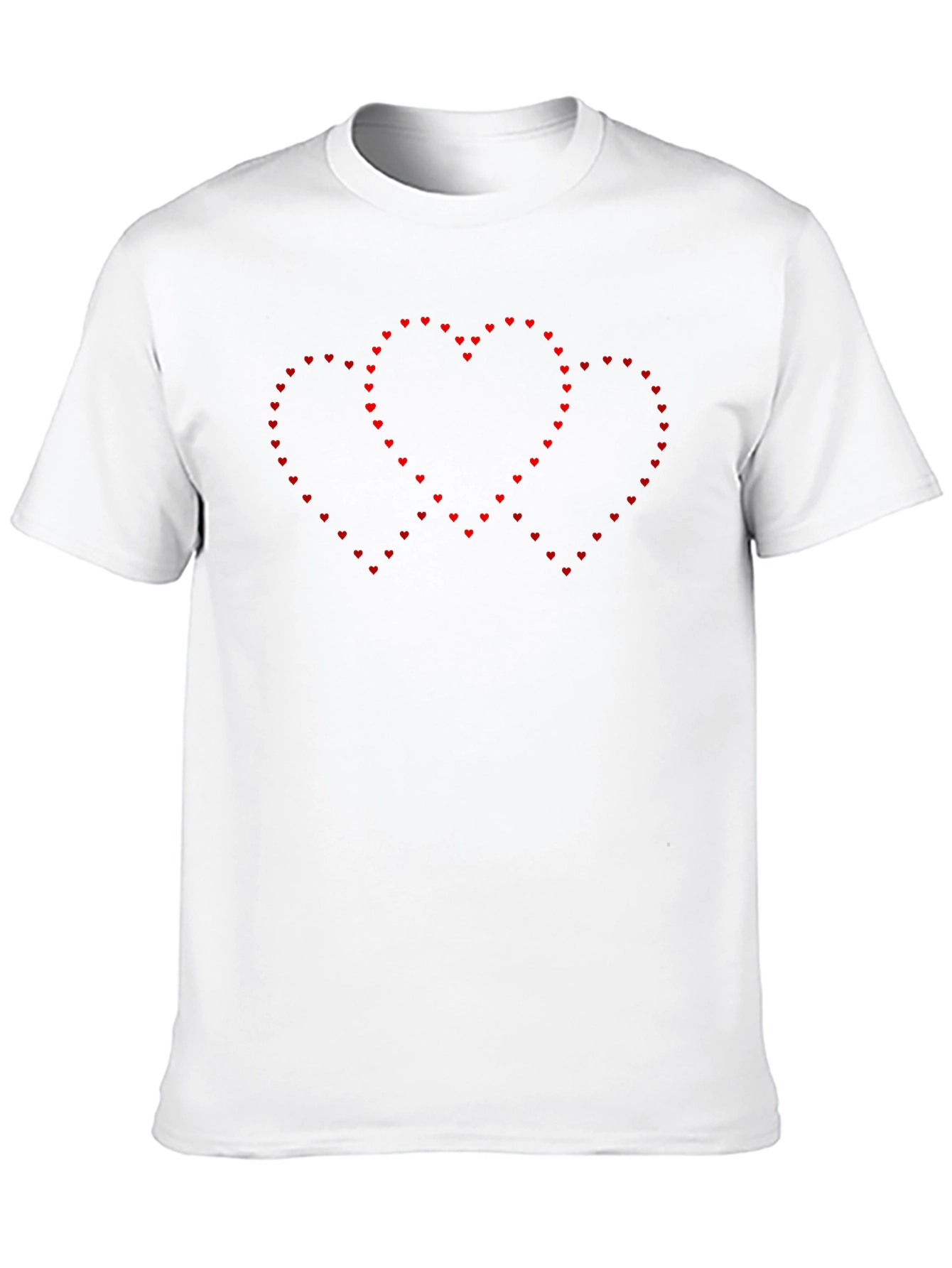 Heart Outline Graphic Black T-Shirt