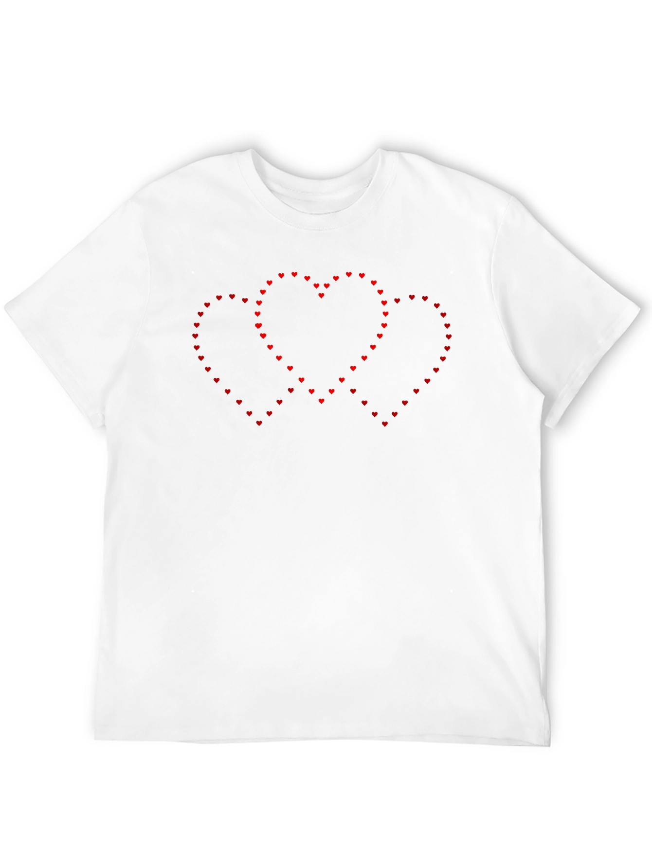 Heart Outline Graphic Black T-Shirt