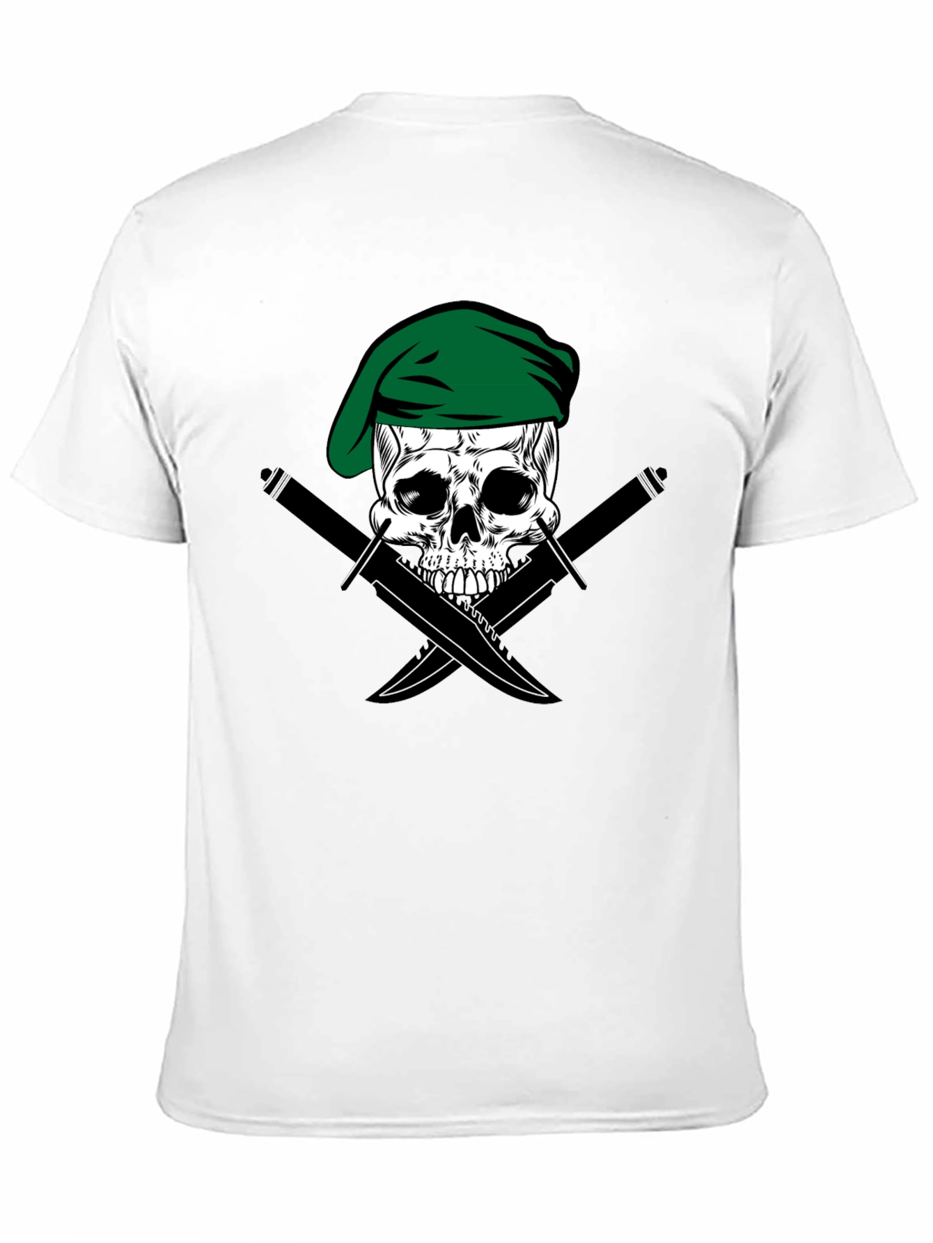 Skull & Daggers Tee - Green Beret Design