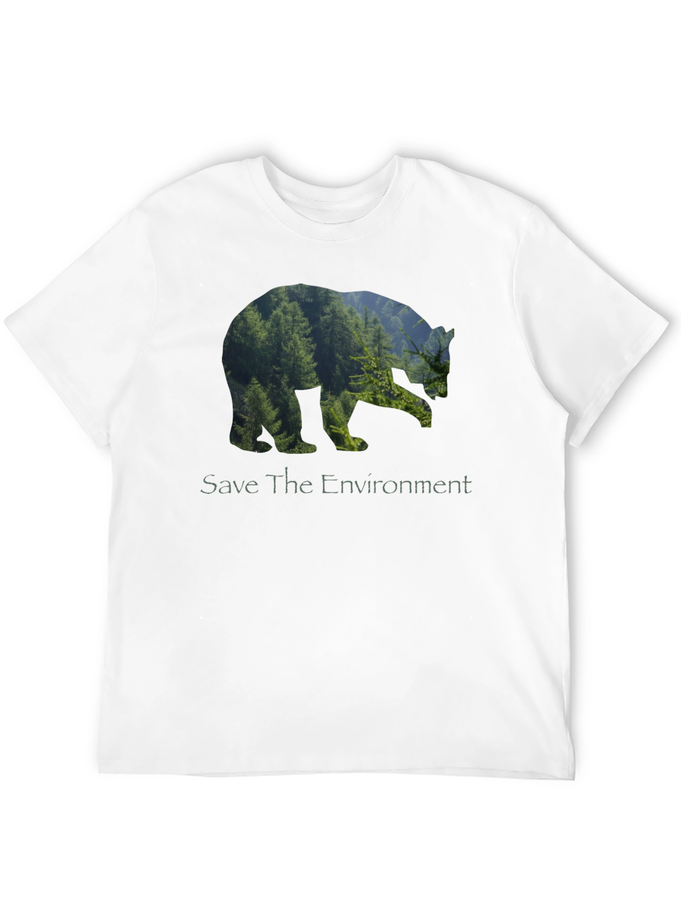 Eco Bear Black T-Shirt - Save the Environment