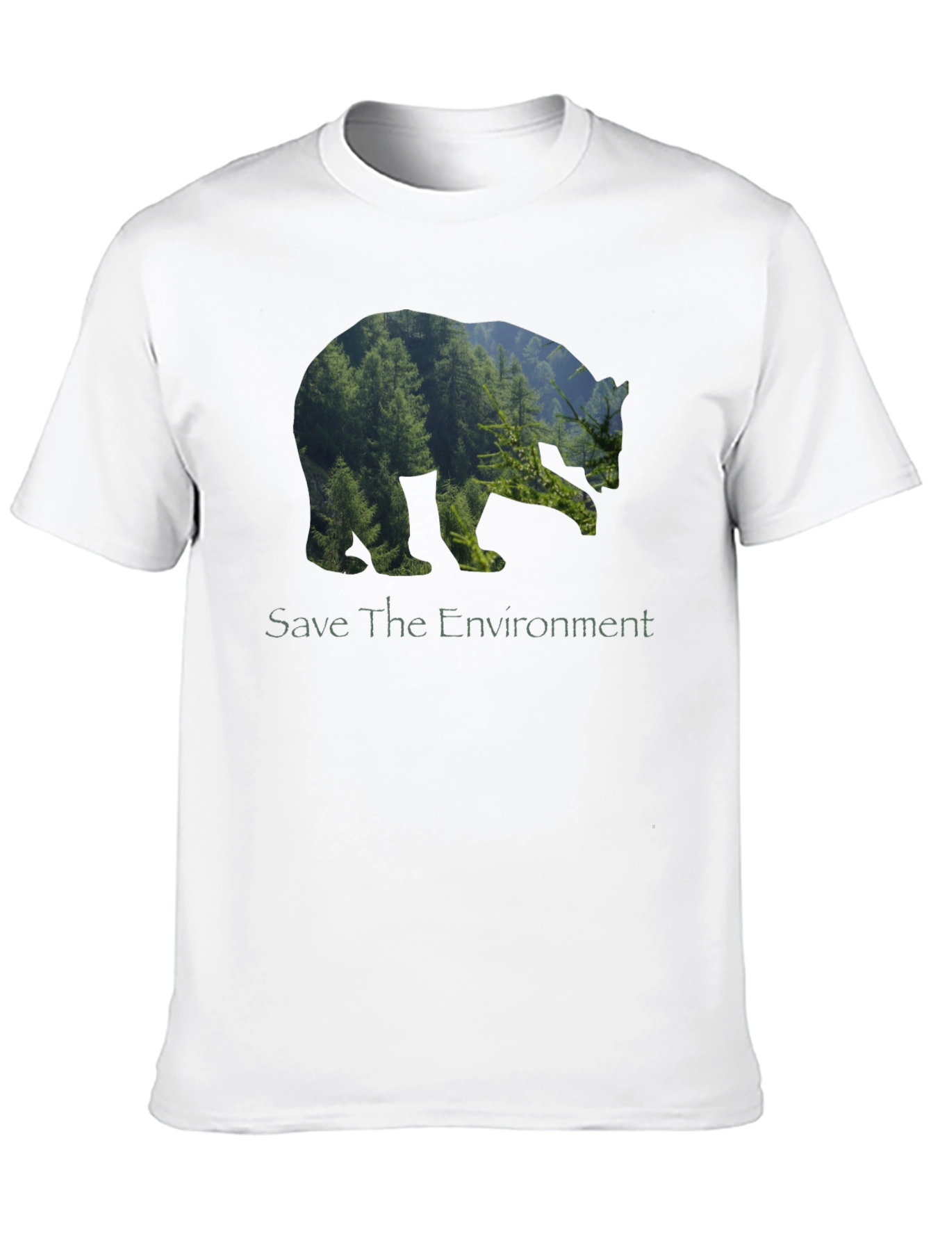 Eco Bear Black T-Shirt - Save the Environment