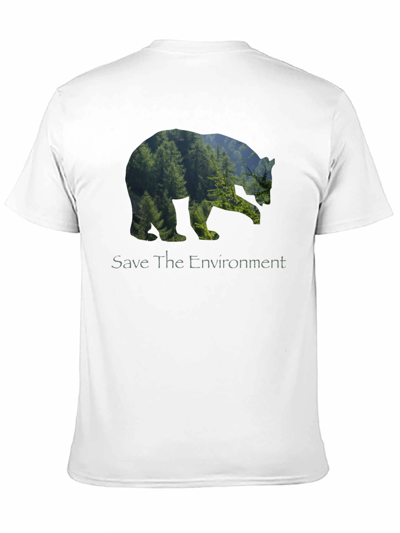 Eco Bear Black T-Shirt - Save the Environment