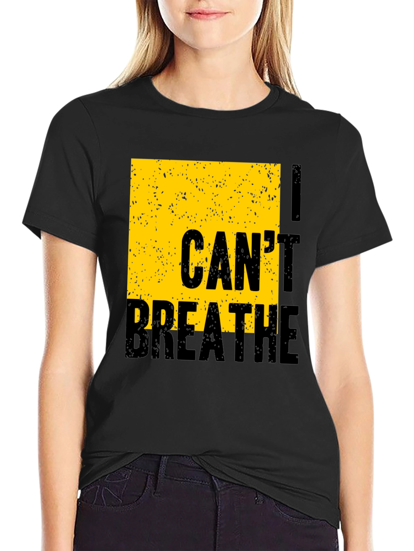 I Cant Breathe Graphic Tee - Black