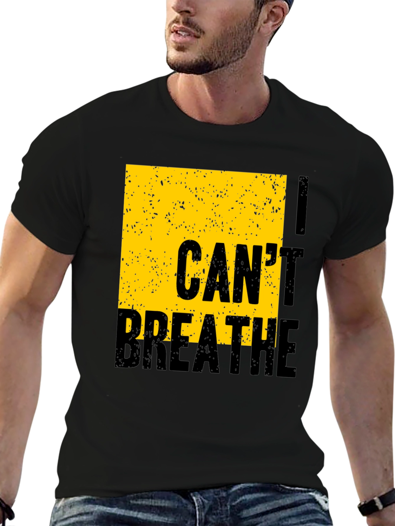 I Cant Breathe Graphic Tee - Black