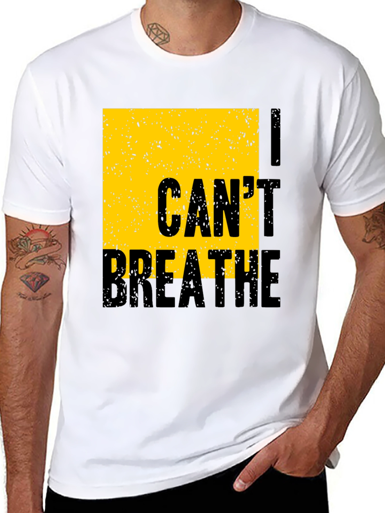 I Cant Breathe Graphic Tee - Black