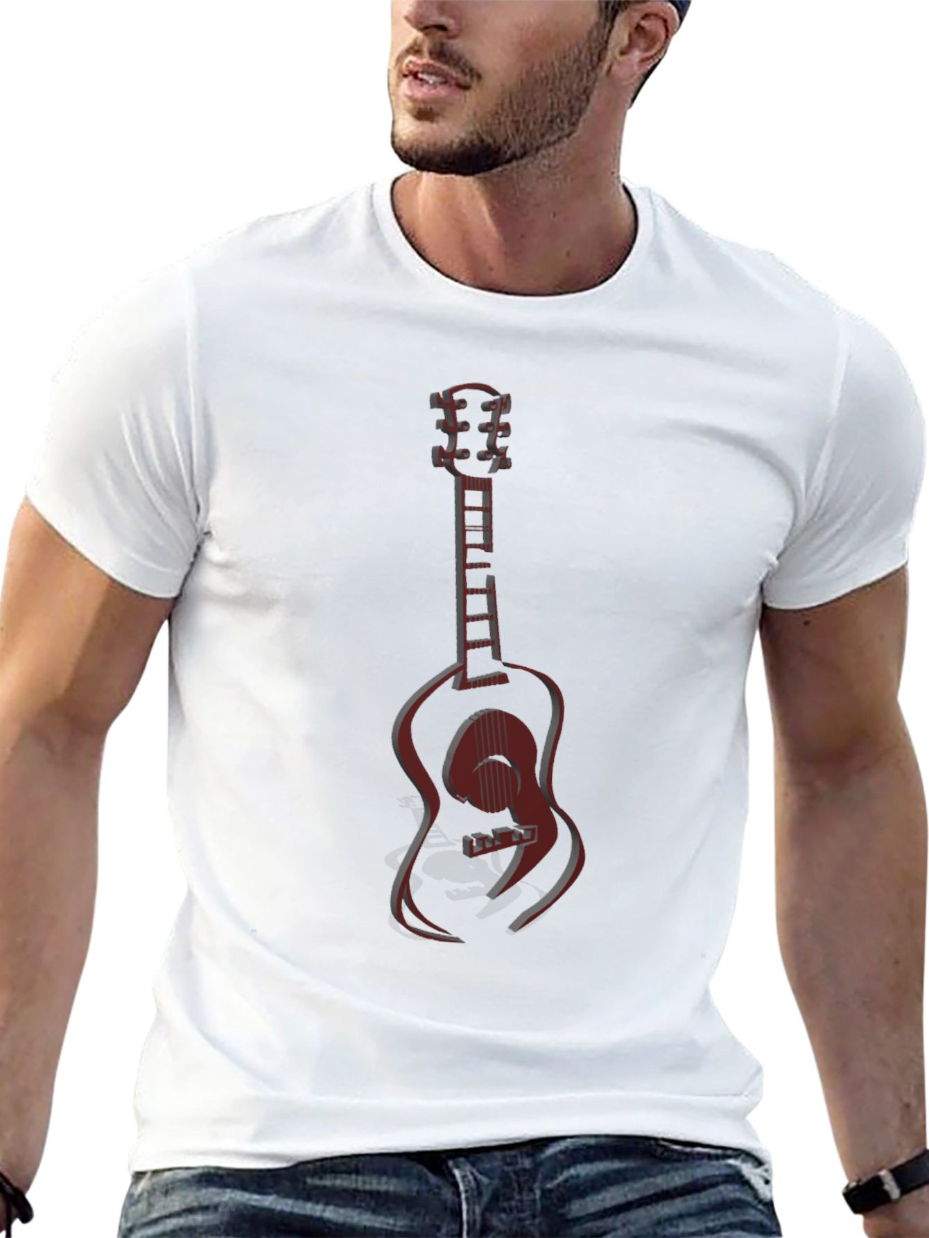Guitar Graphic T-Shirt - Cool Music Tee
