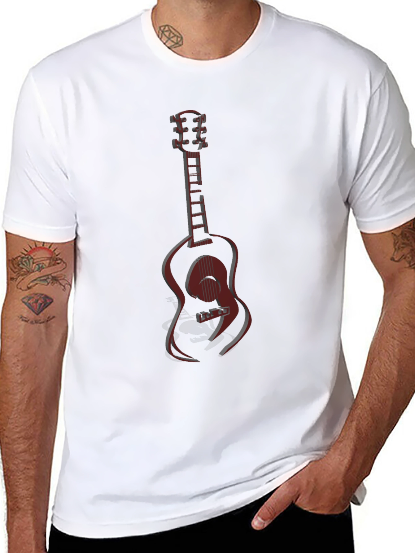 Guitar Graphic T-Shirt - Cool Music Tee