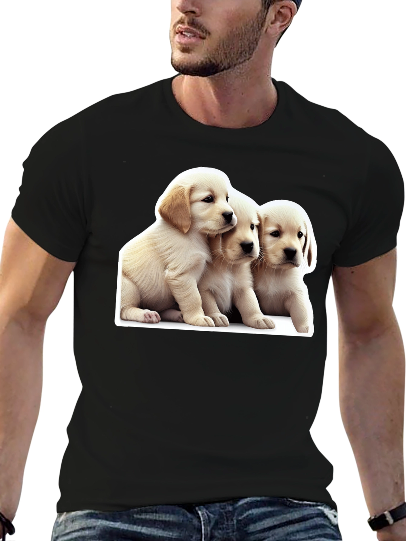 Puppy Love Black T-Shirt