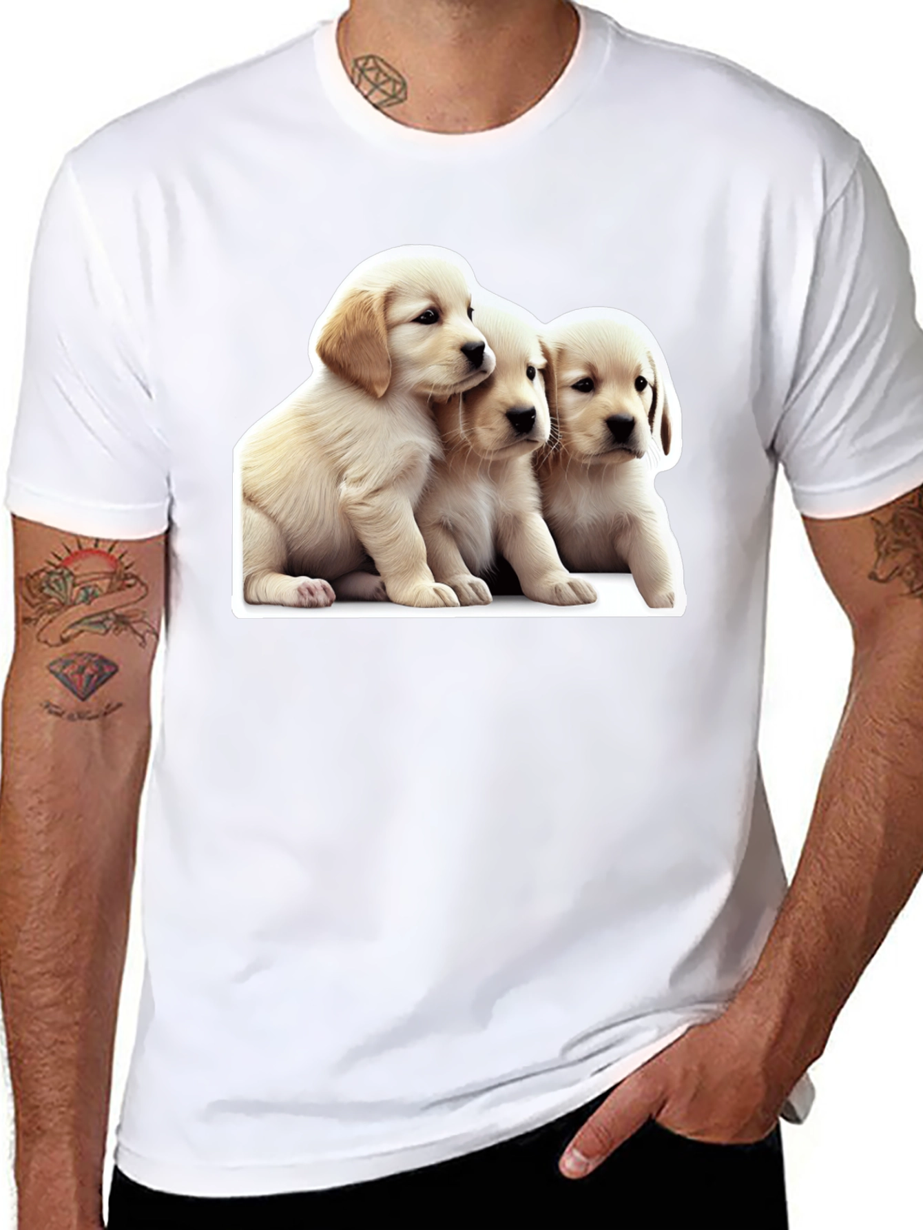 Puppy Love Black T-Shirt