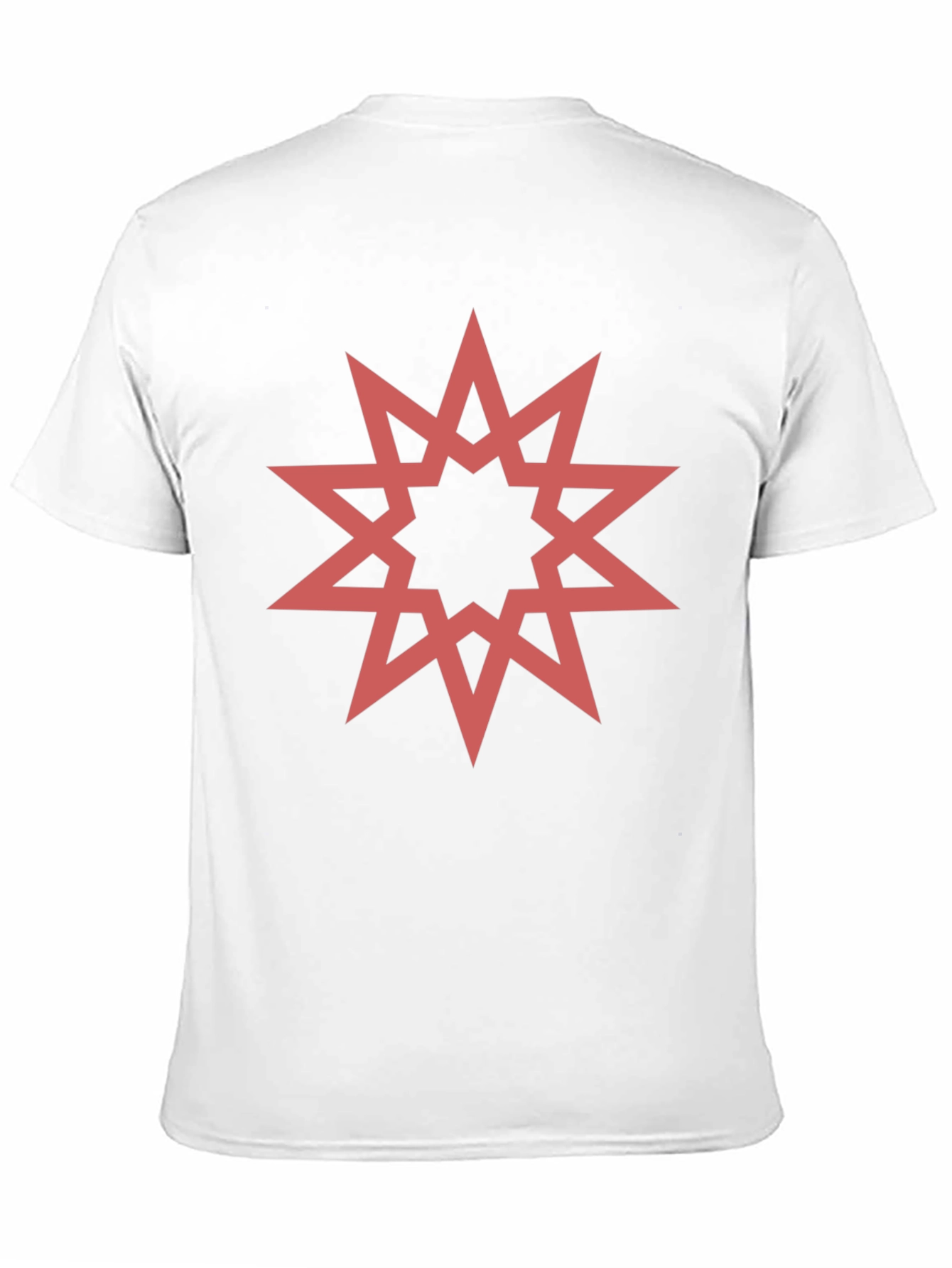 Geometric Star Graphic Black T-Shirt