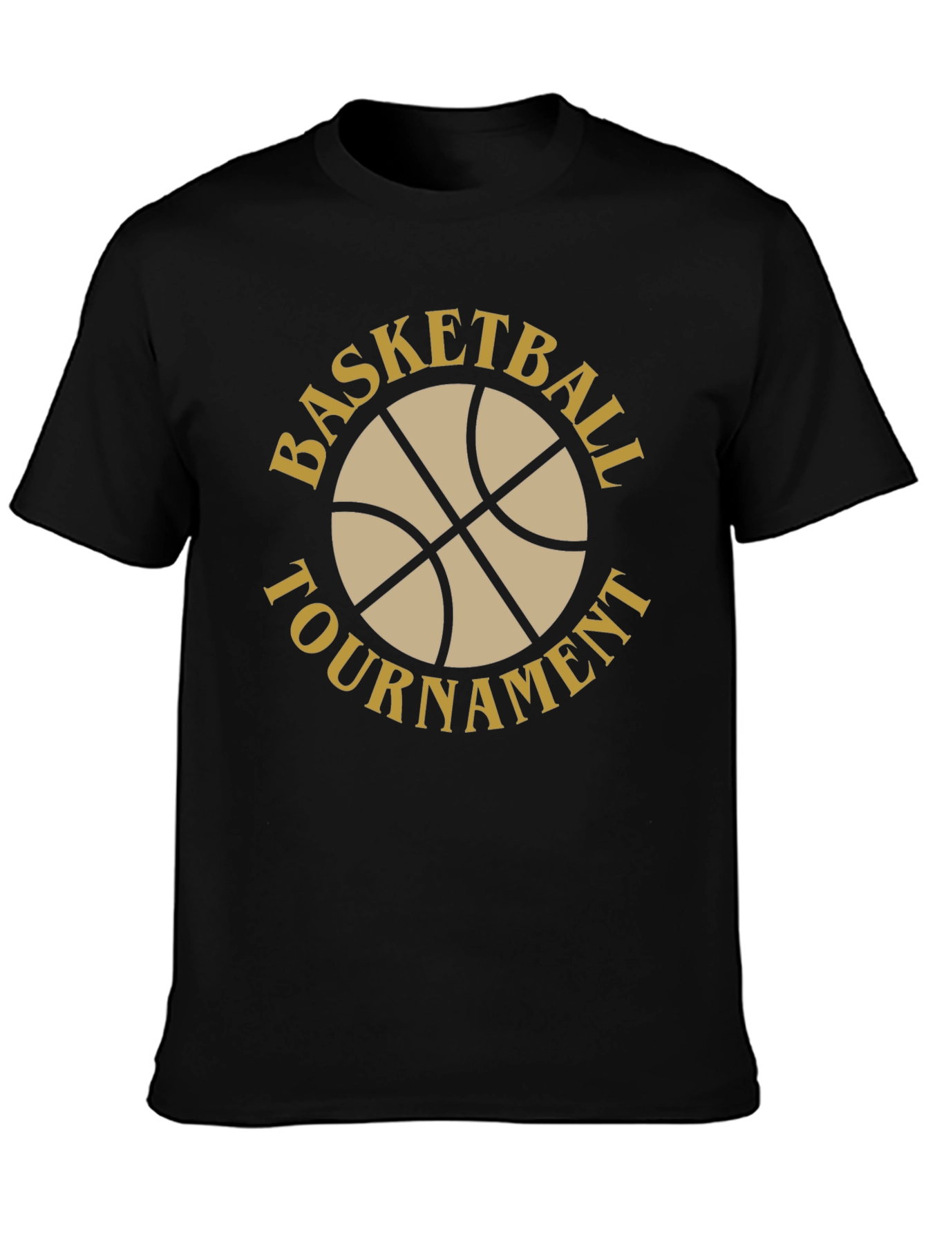 Basketball Tournament Black T-Shirt
