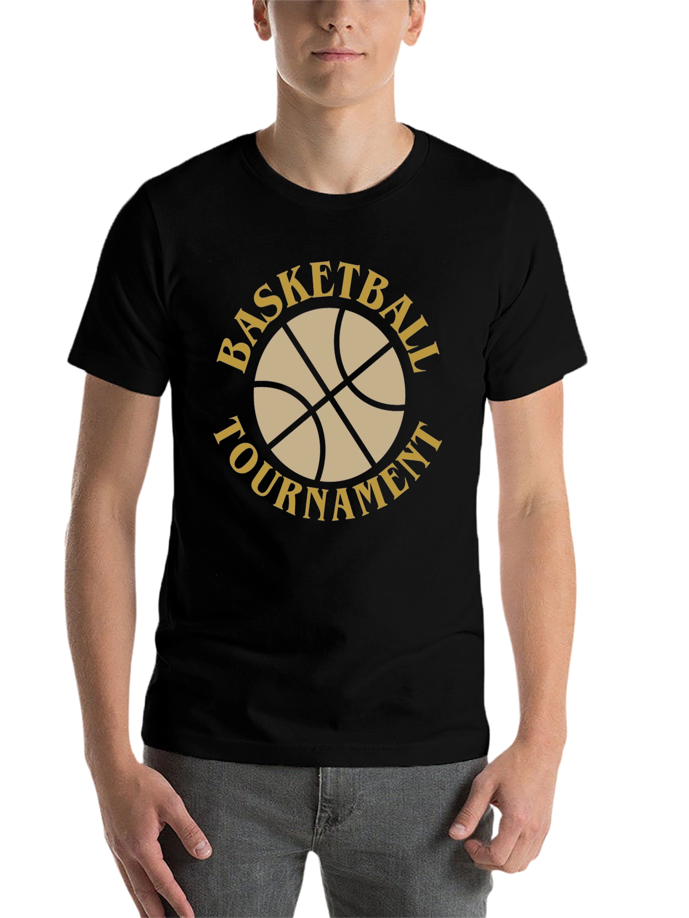 Basketball Tournament Black T-Shirt