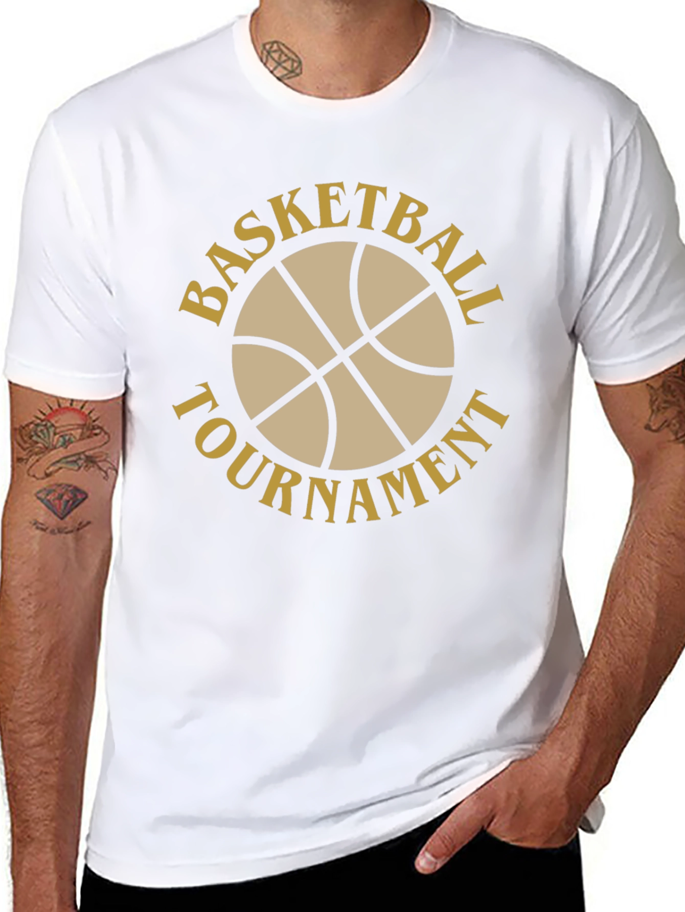 Basketball Tournament Black T-Shirt
