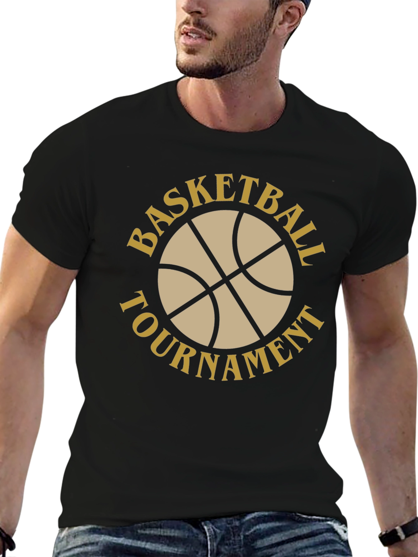 Basketball Tournament Black T-Shirt