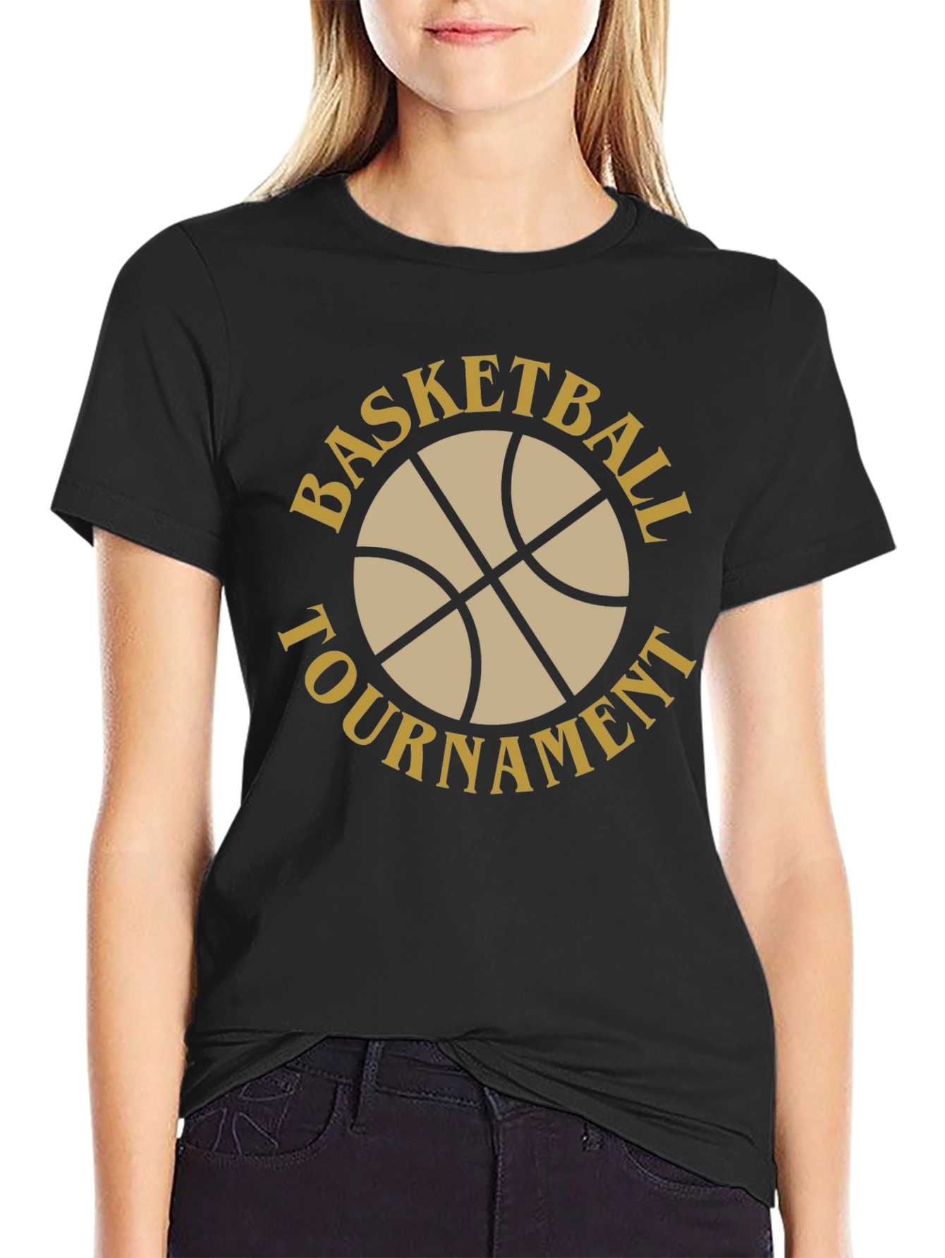 Basketball Tournament Black T-Shirt