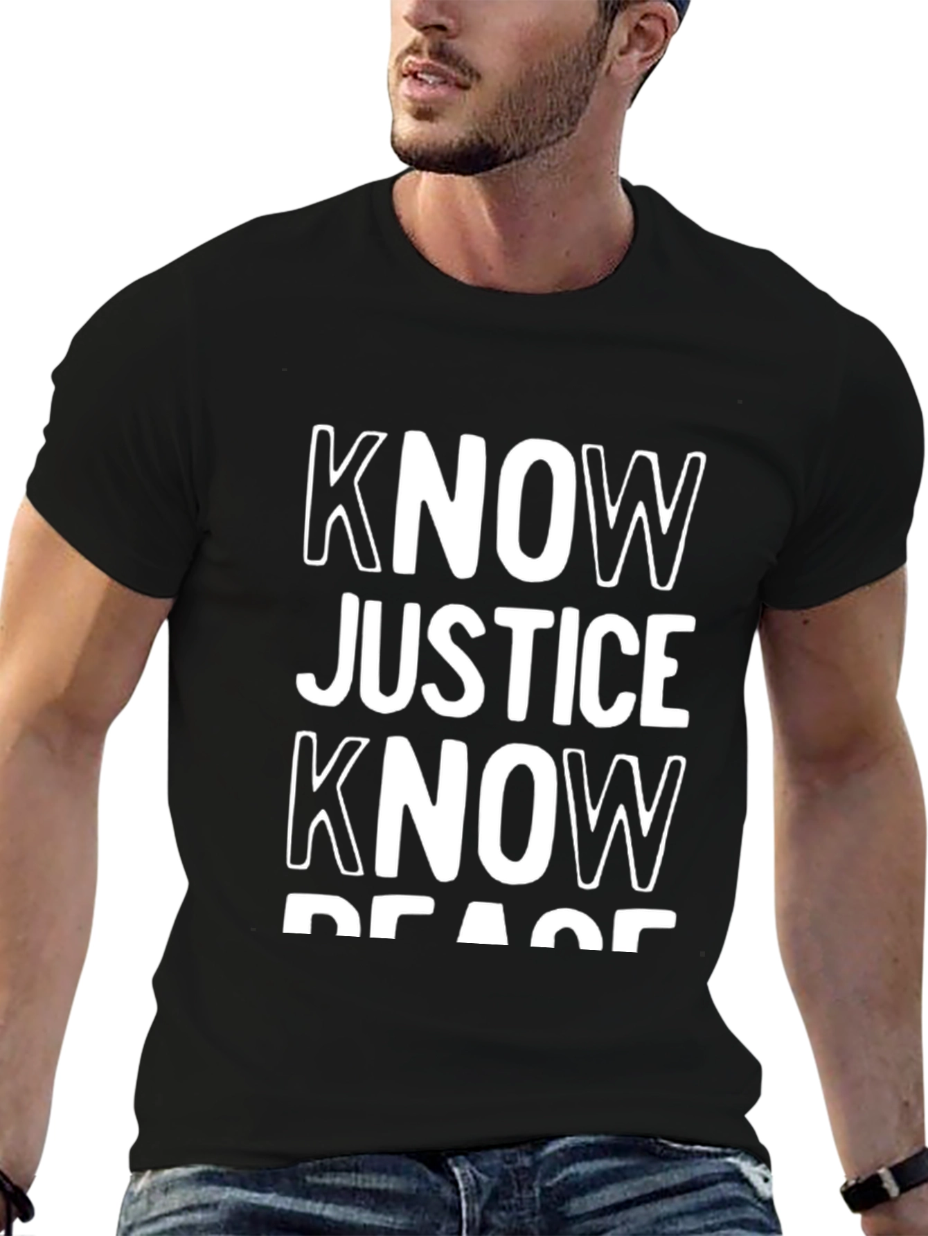 Know Justice Know Peace Graphic Tee