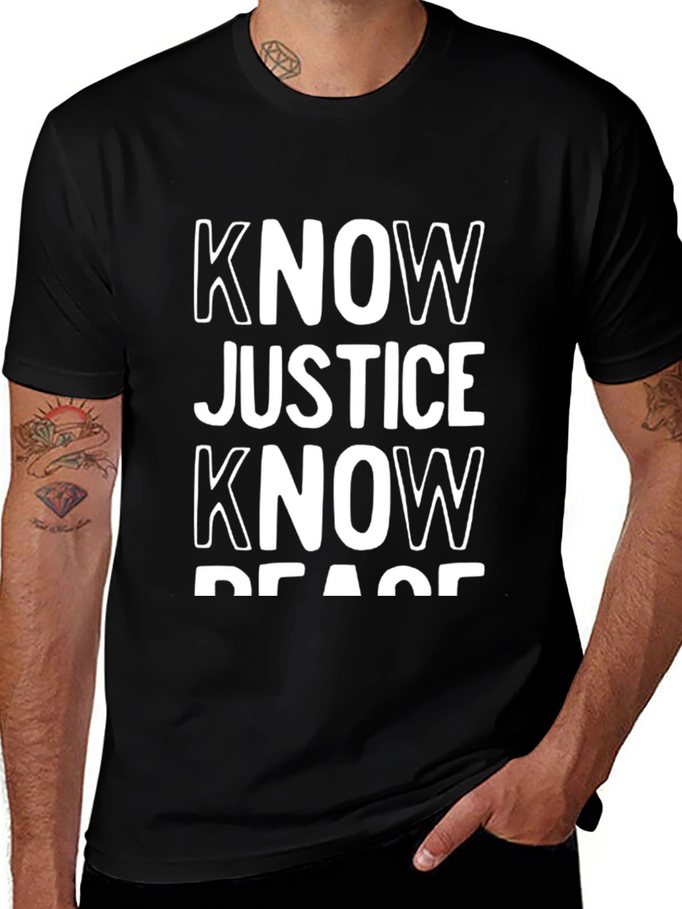 Know Justice Know Peace Graphic Tee
