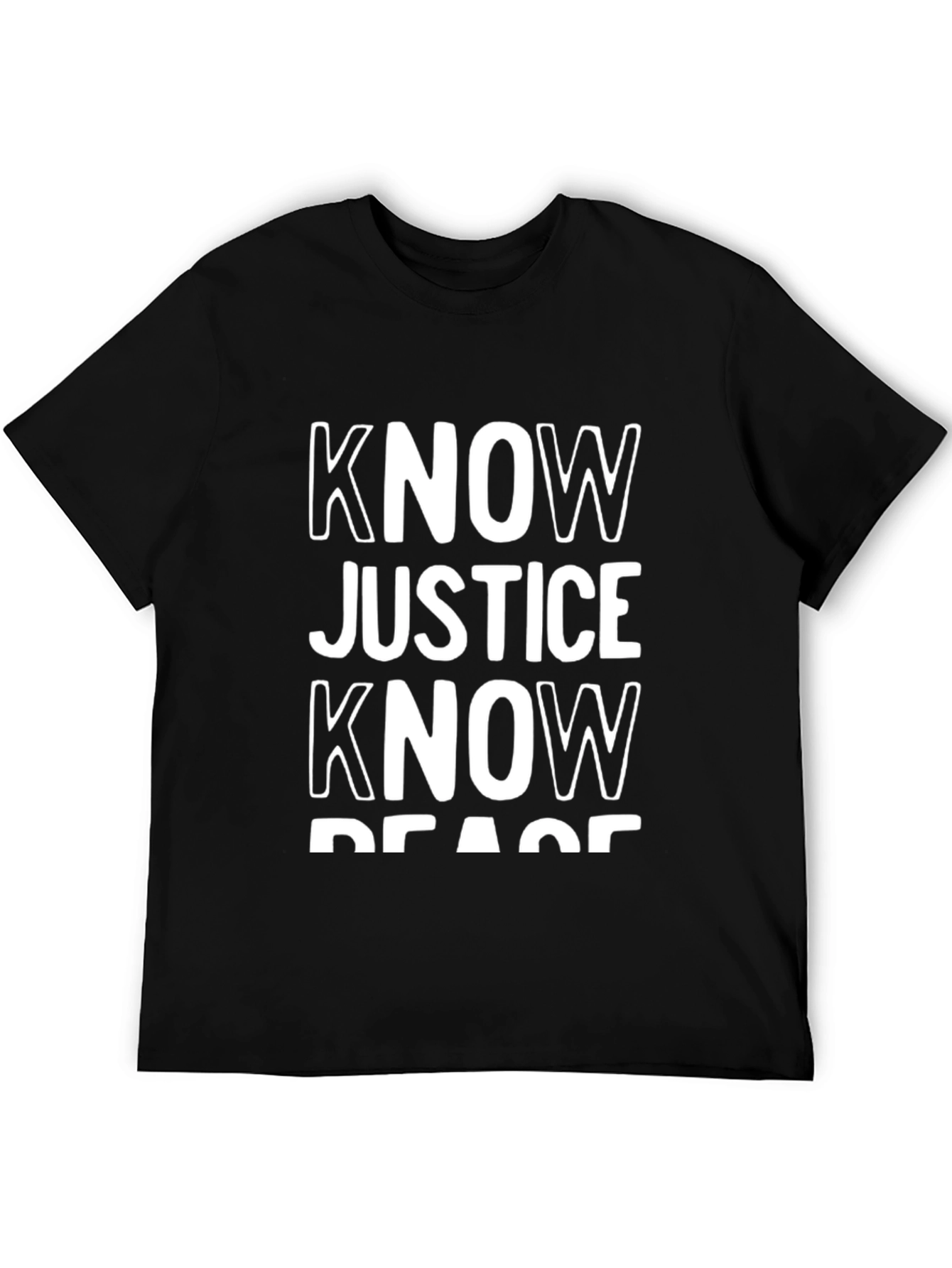 Know Justice Know Peace Graphic Tee