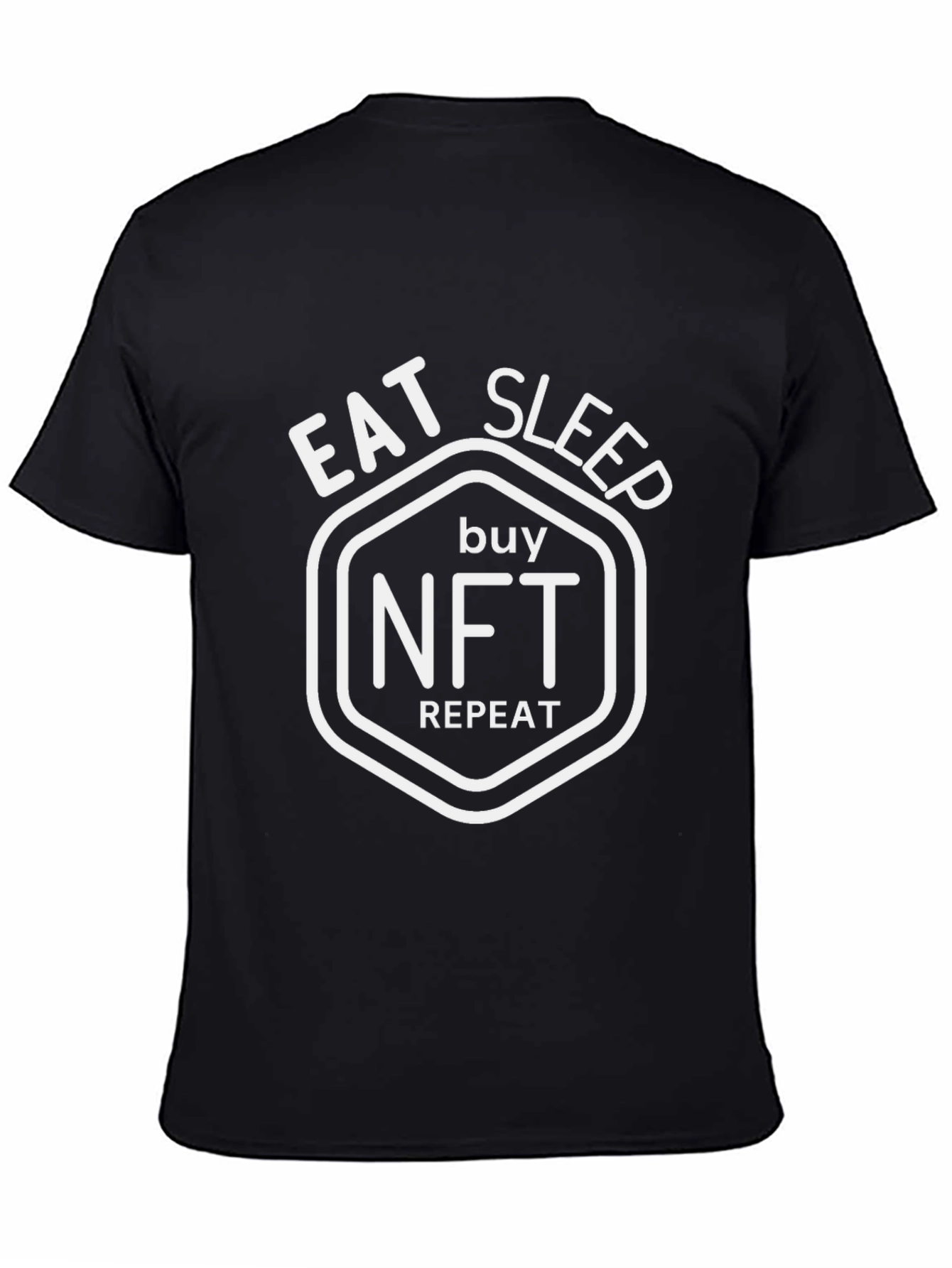 Eat Sleep Buy NFT Repeat Black T-Shirt
