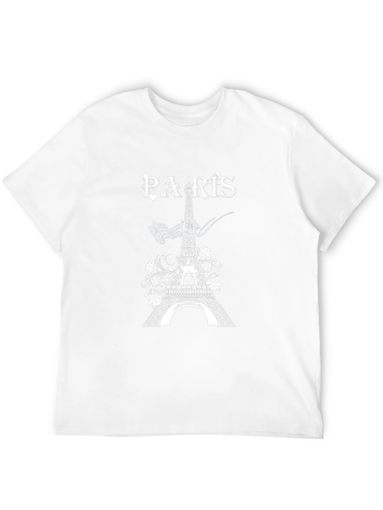 Paris Eiffel Tower Graphic Black T-Shirt